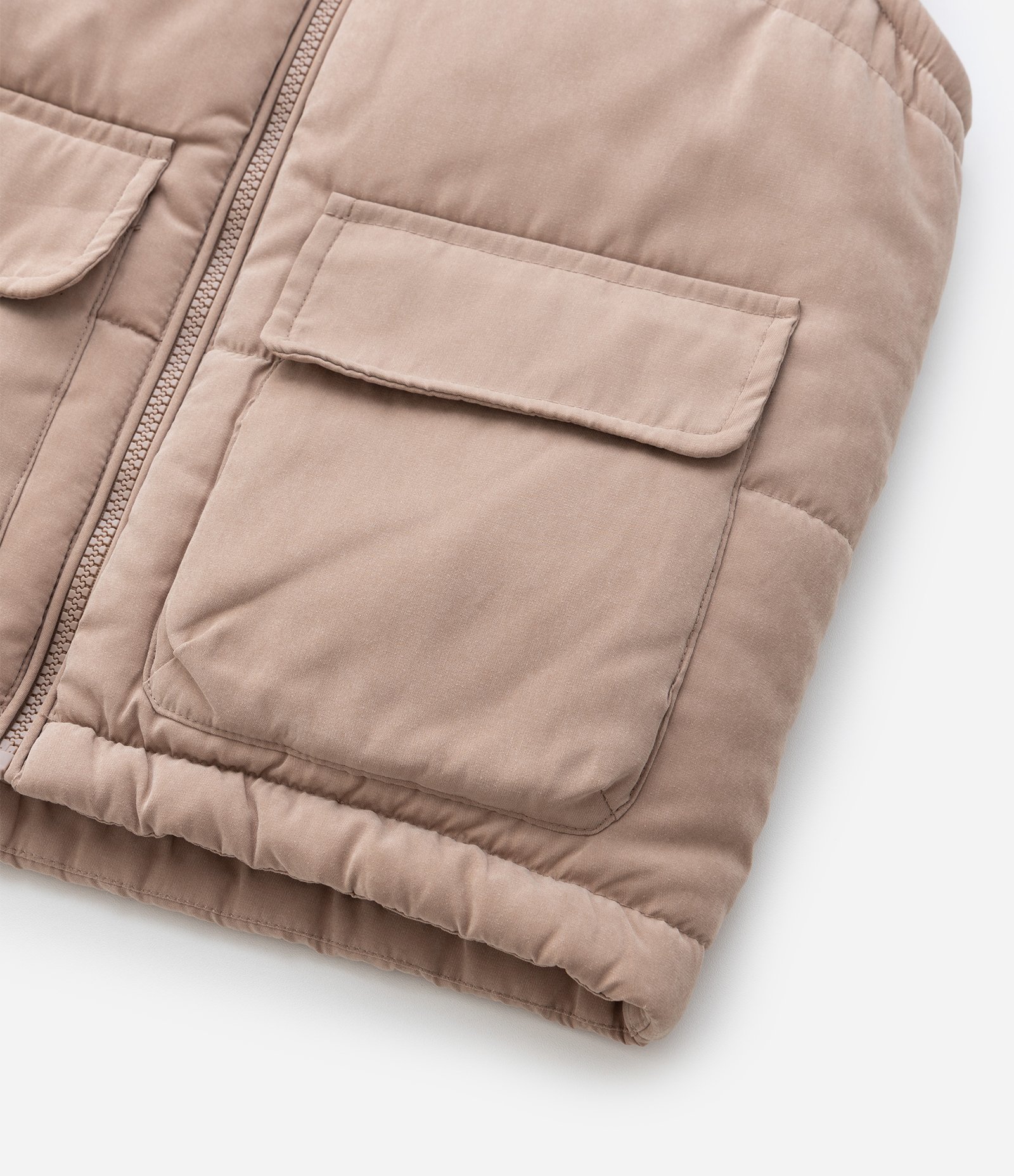 Colete Infantil com Capuz – Tam 5 a 14 Anos Bege Rosado 7