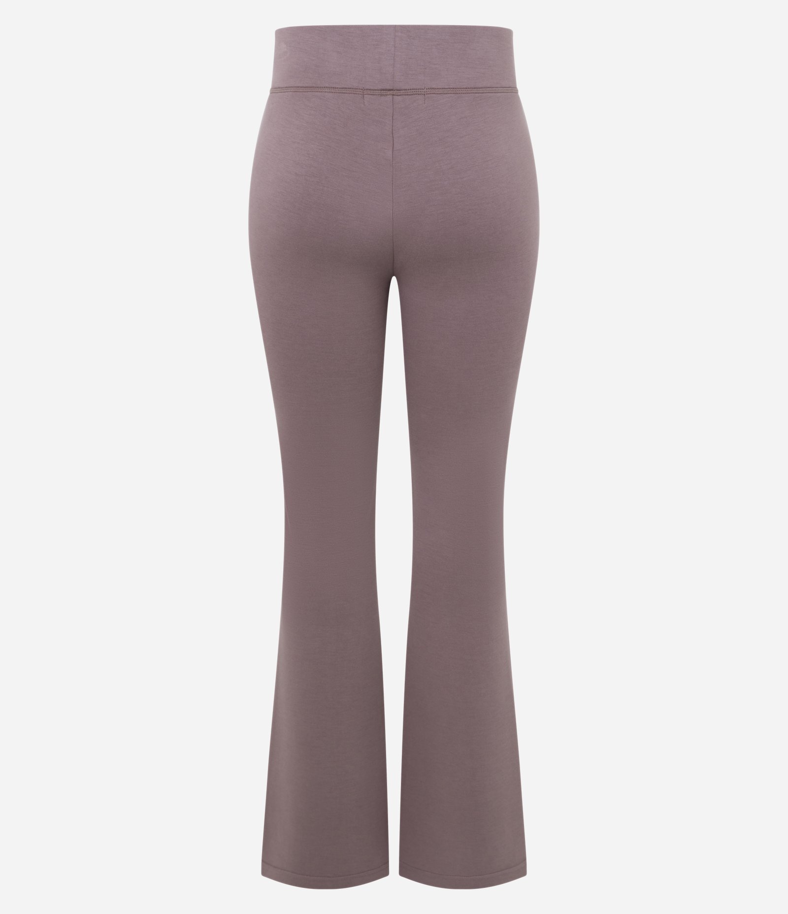 Calça Flare em Microfibra com Cós Largo Rosa 2