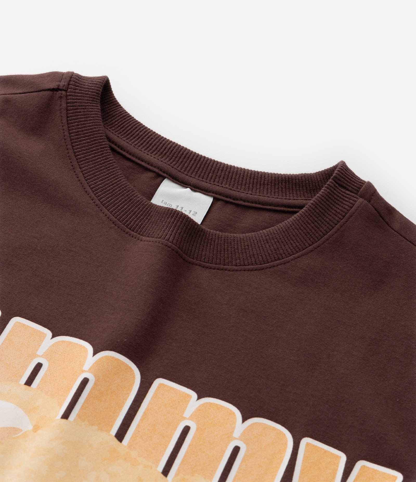 Camiseta Infantil Over com Estampa de Urso - Tam 7 a 14 Anos Marrom 5