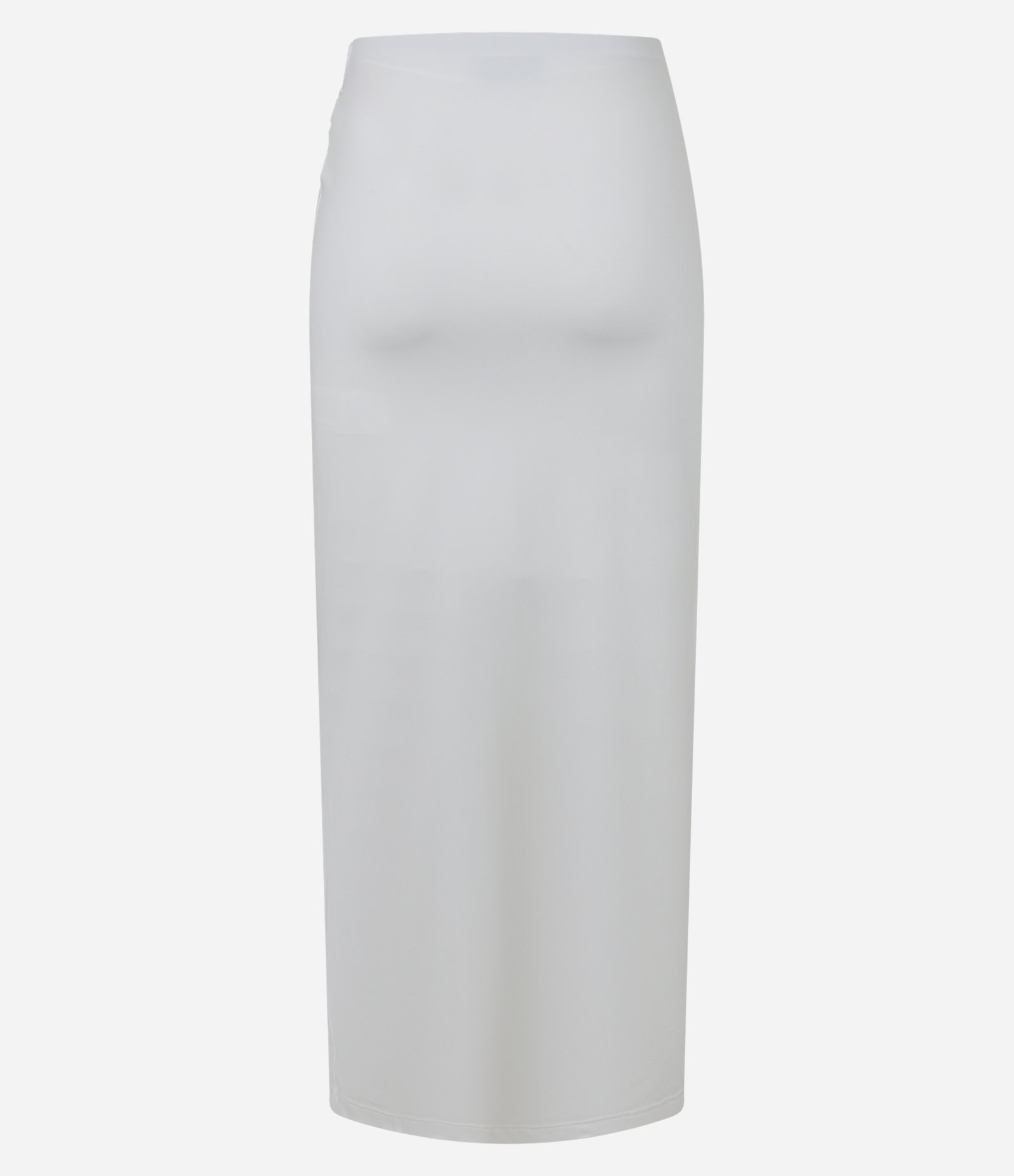 Saia New Midi com Aviamento Frontal e Fenda Branco 10
