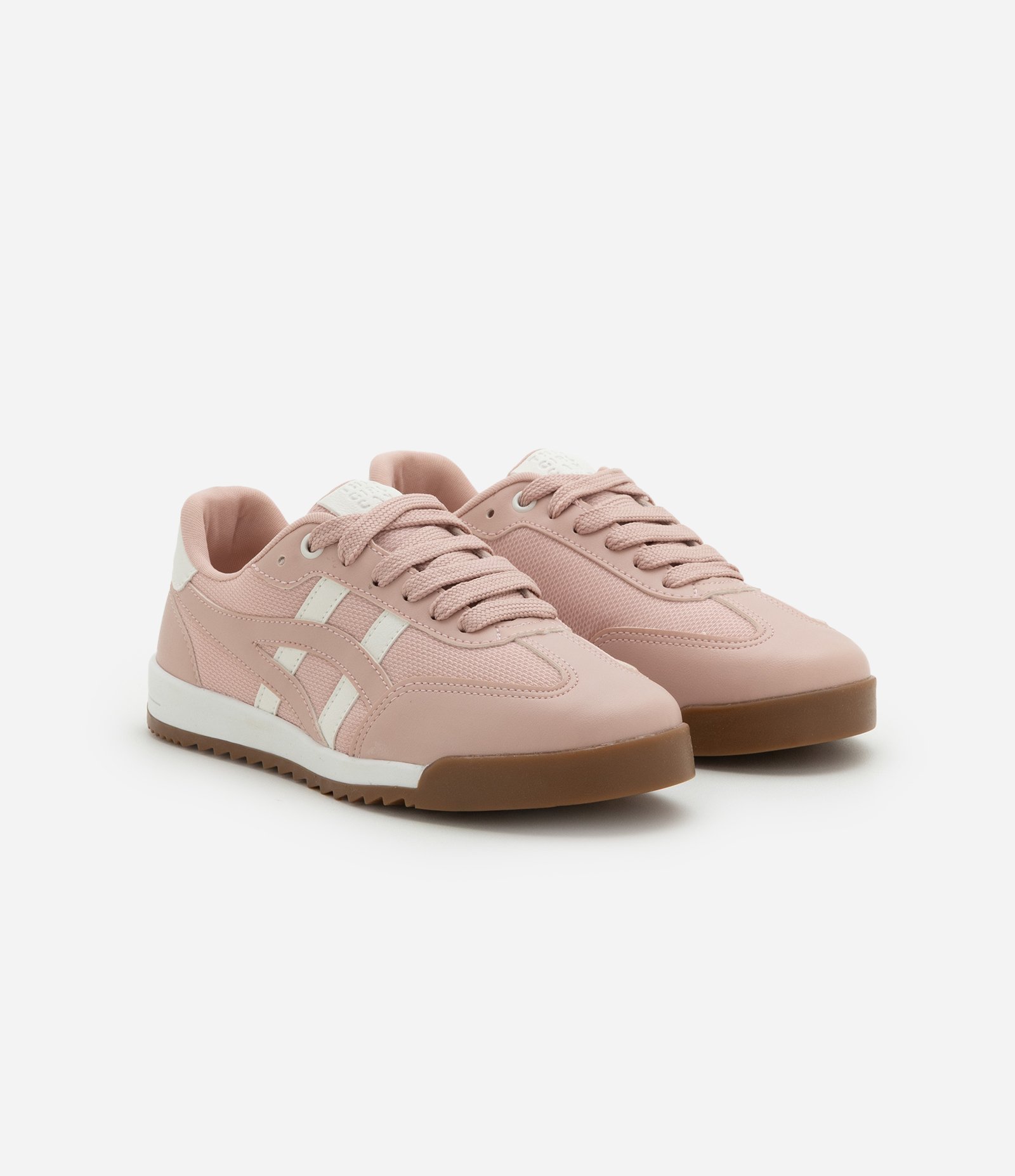 Tênis Infantil em PU com Recortes - Tam 33 ao 36 Rosa 1