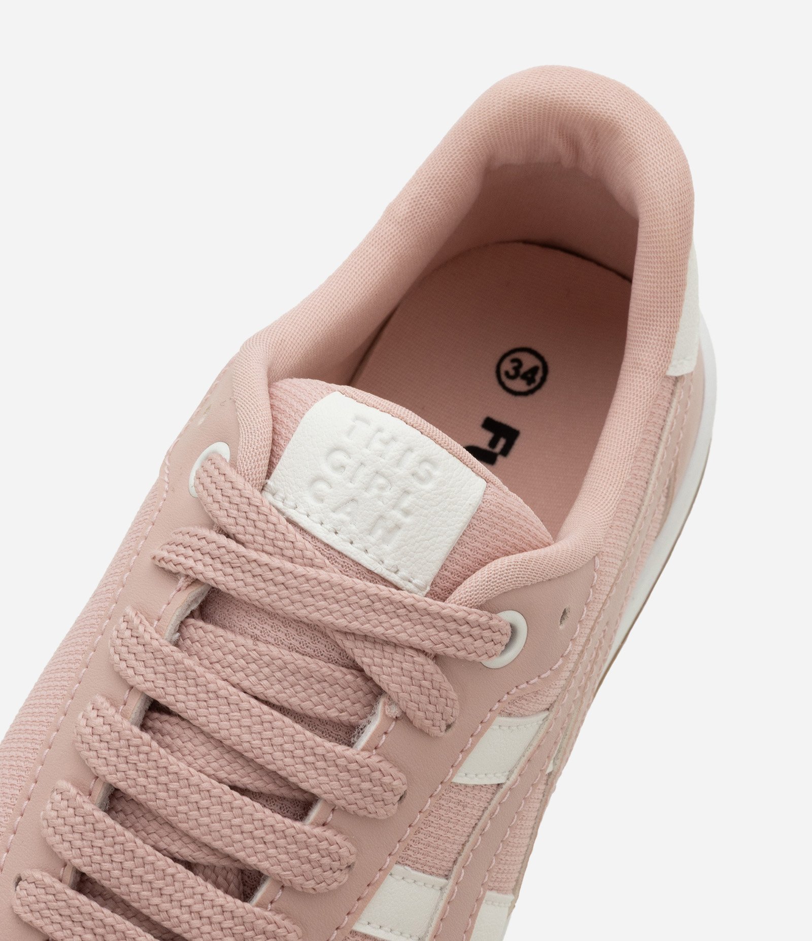 Tênis Infantil em PU com Recortes - Tam 33 ao 36 Rosa 3