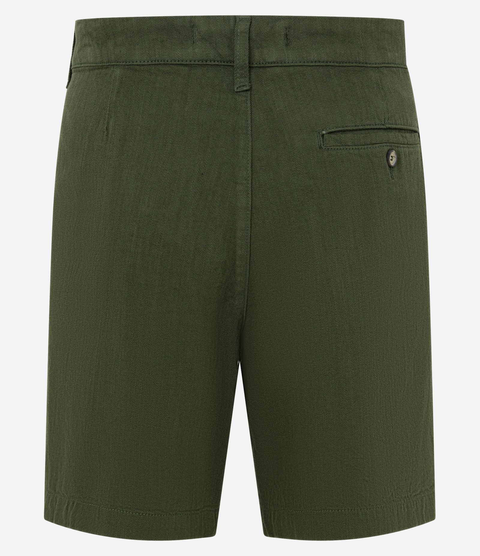 Bermuda de Alfaiataria em Viscolinho com Bolsos Verde Escuro 6