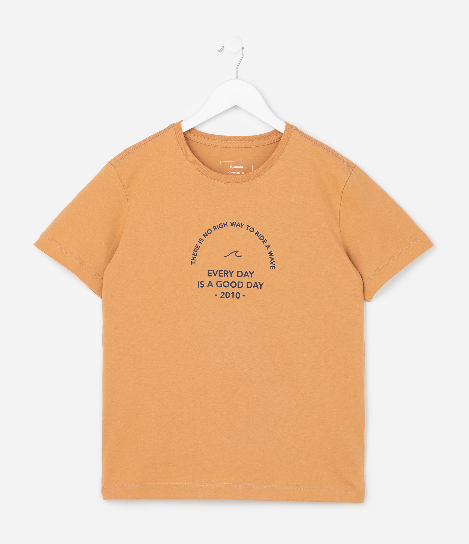 Camiseta Infantil Regular com Estampa Mini Silk - Tam 5 a 14 Anos Laranja 1