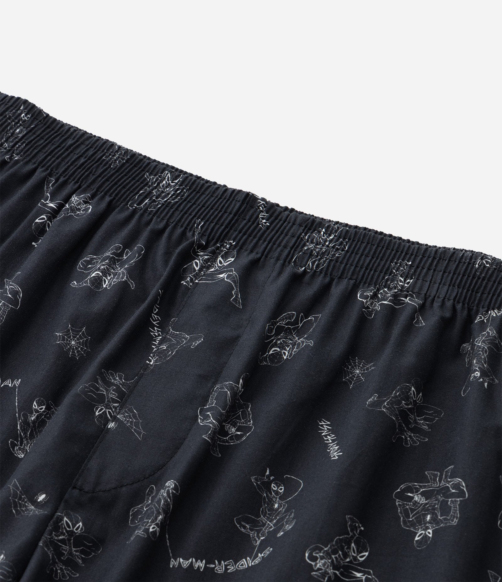 Cueca Samba Canção em Tricoline com Estampa do Spider Man Preto 3