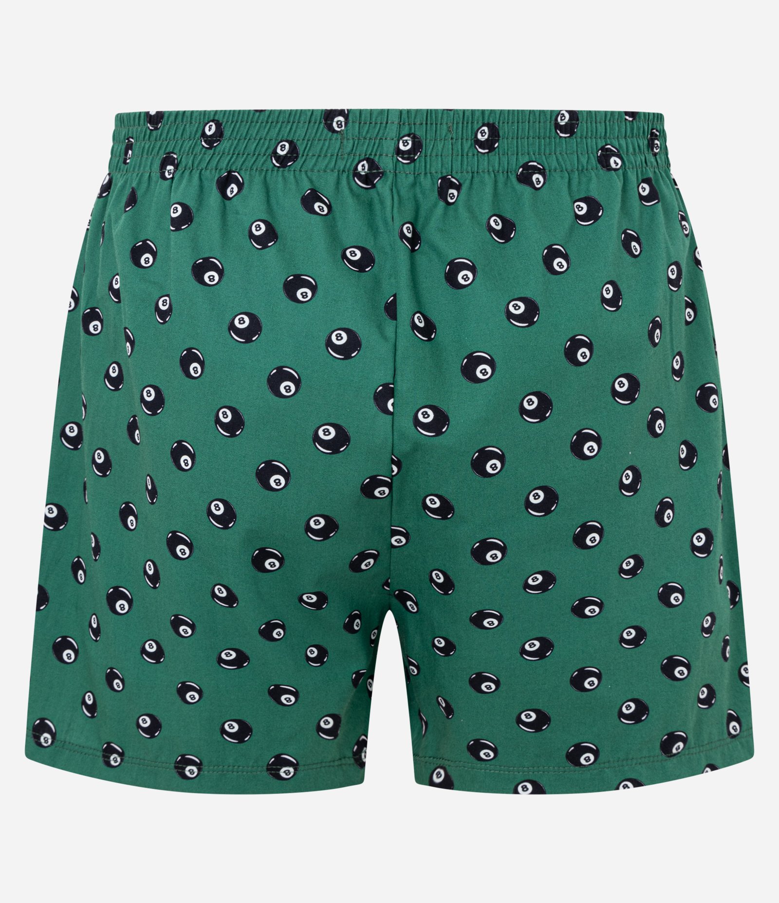 Cueca Samba Canção em Tricoline com Estampa Bola Oito Verde 2