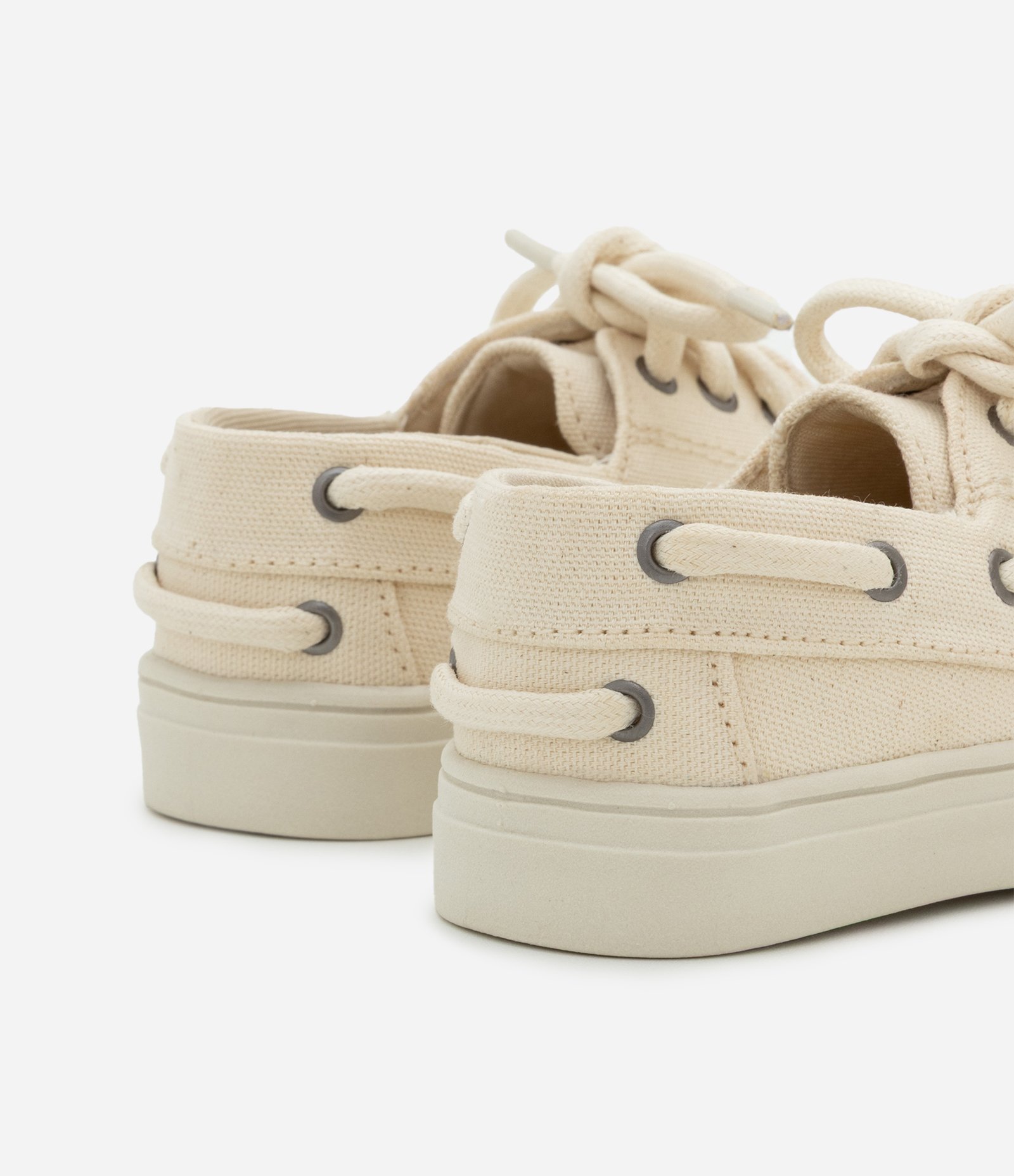 Sapato Dockside Infantil com Cadarço Contrastante - Tam 20 ao 27 Off White 2