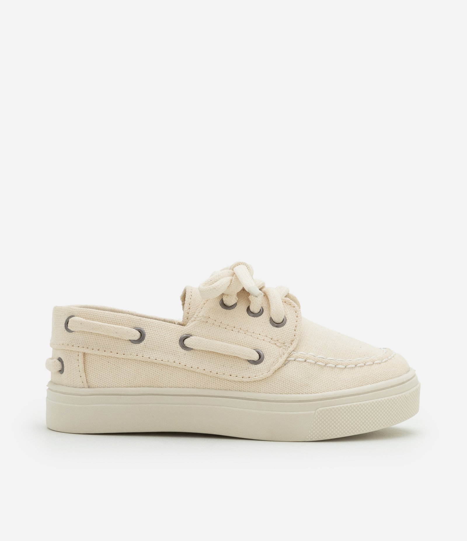Sapato Dockside Infantil com Cadarço Contrastante - Tam 20 ao 27 Off White 5