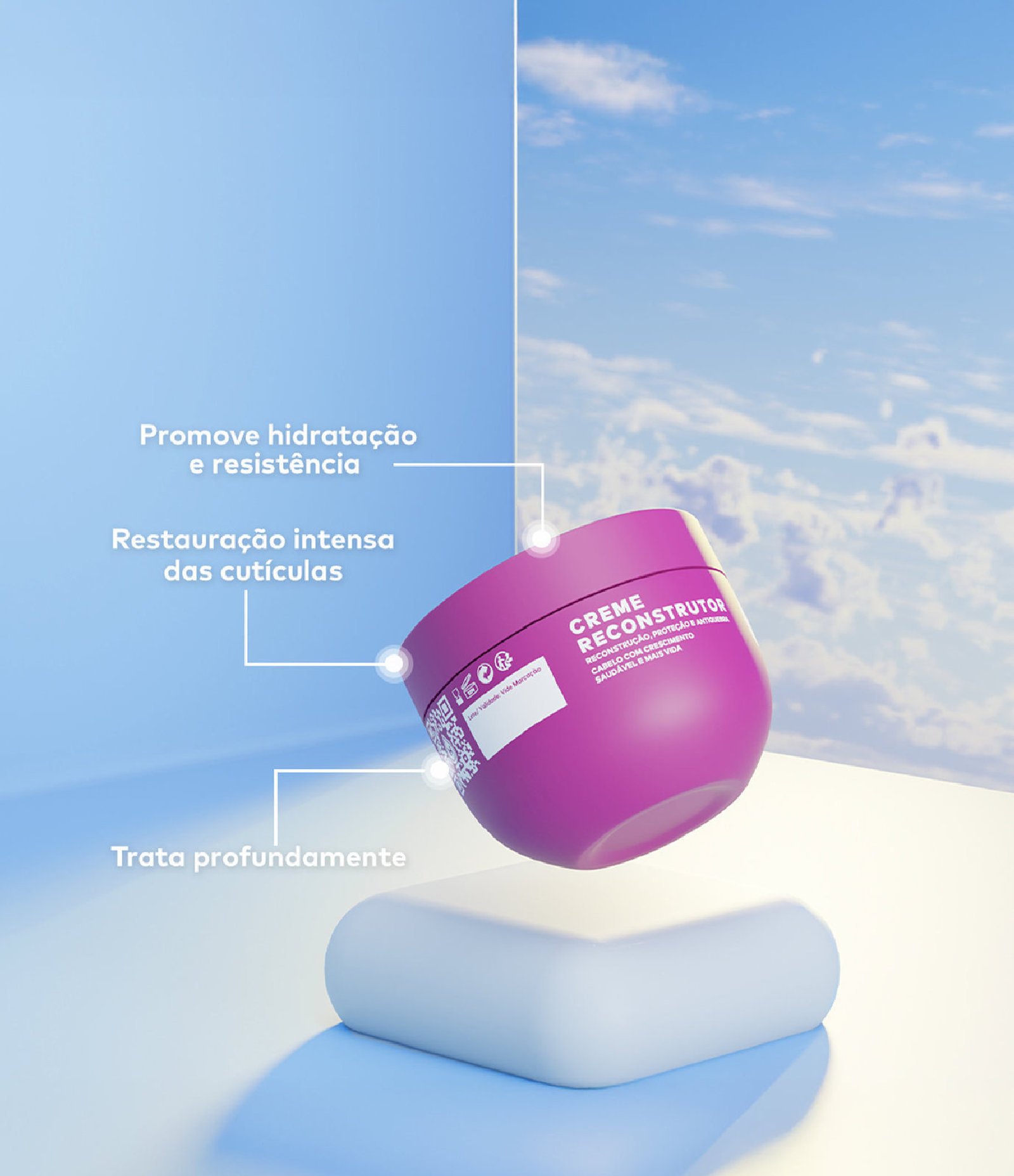 Creme Reconstrutor Hidratei 250G 3