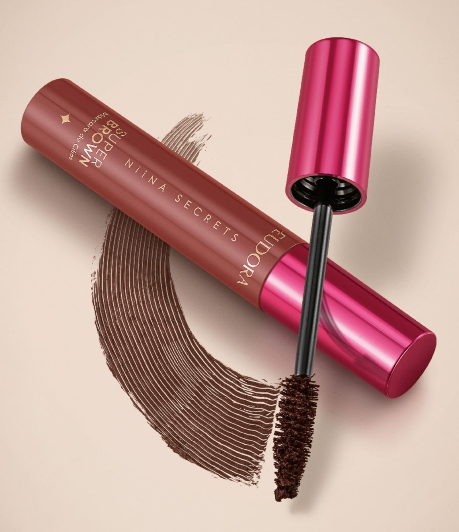 Máscara de Cílios Niina Secrets Super Brown Neutrals Brown 3
