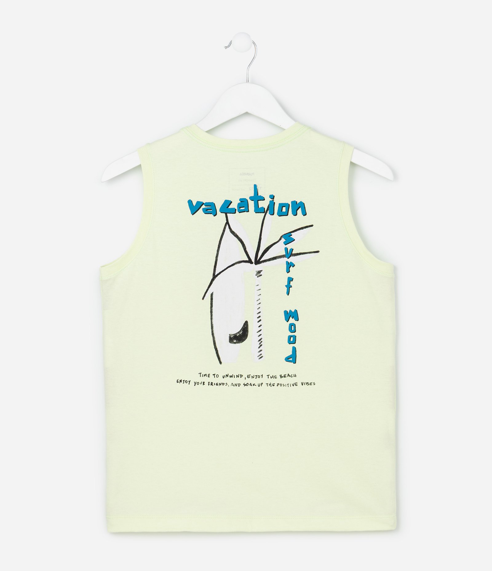 Regata Infantil Estampa Vacation Surf Mood - Tam 5 a 14 Anos Verde 2
