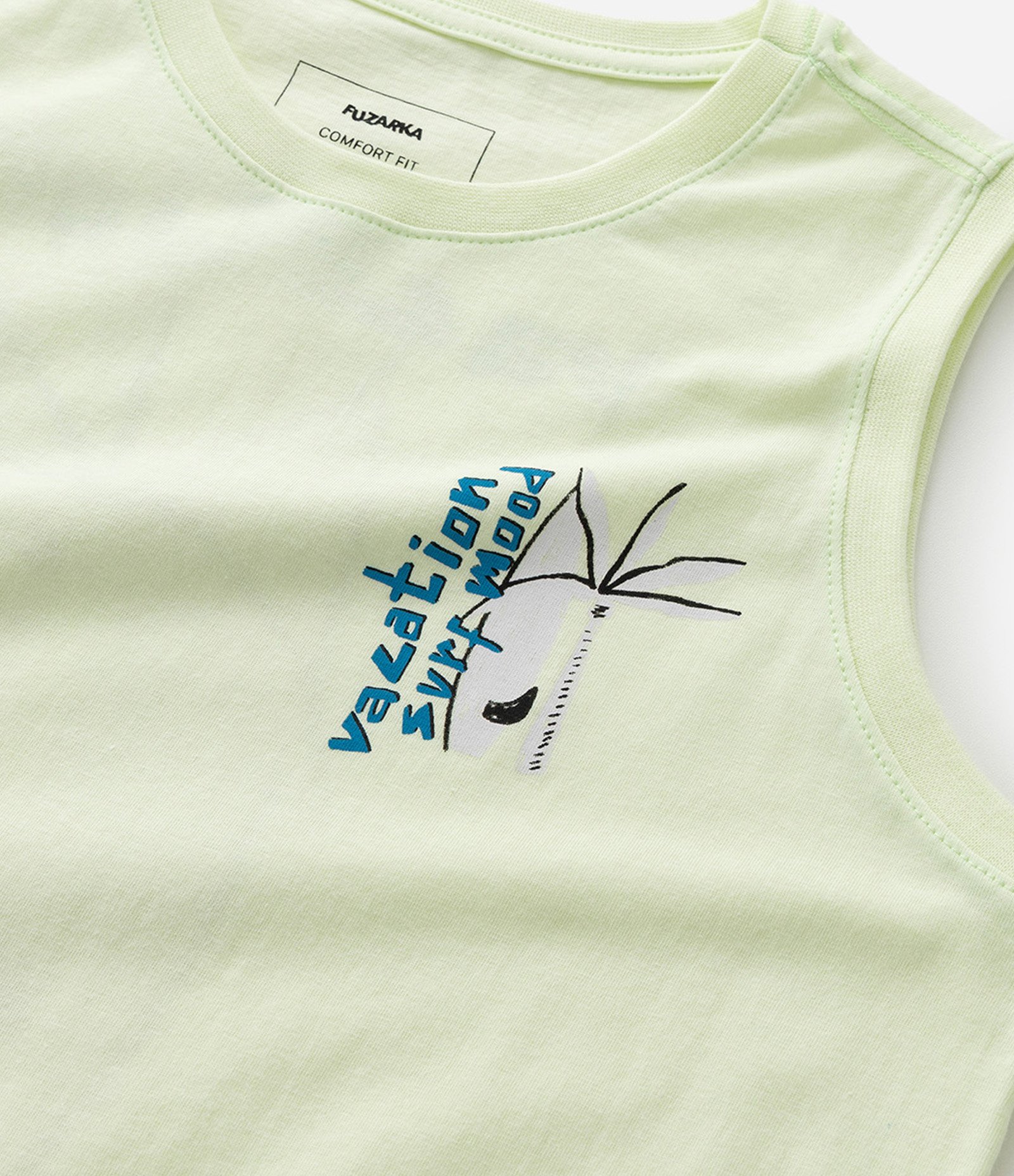 Regata Infantil Estampa Vacation Surf Mood - Tam 5 a 14 Anos Verde 4