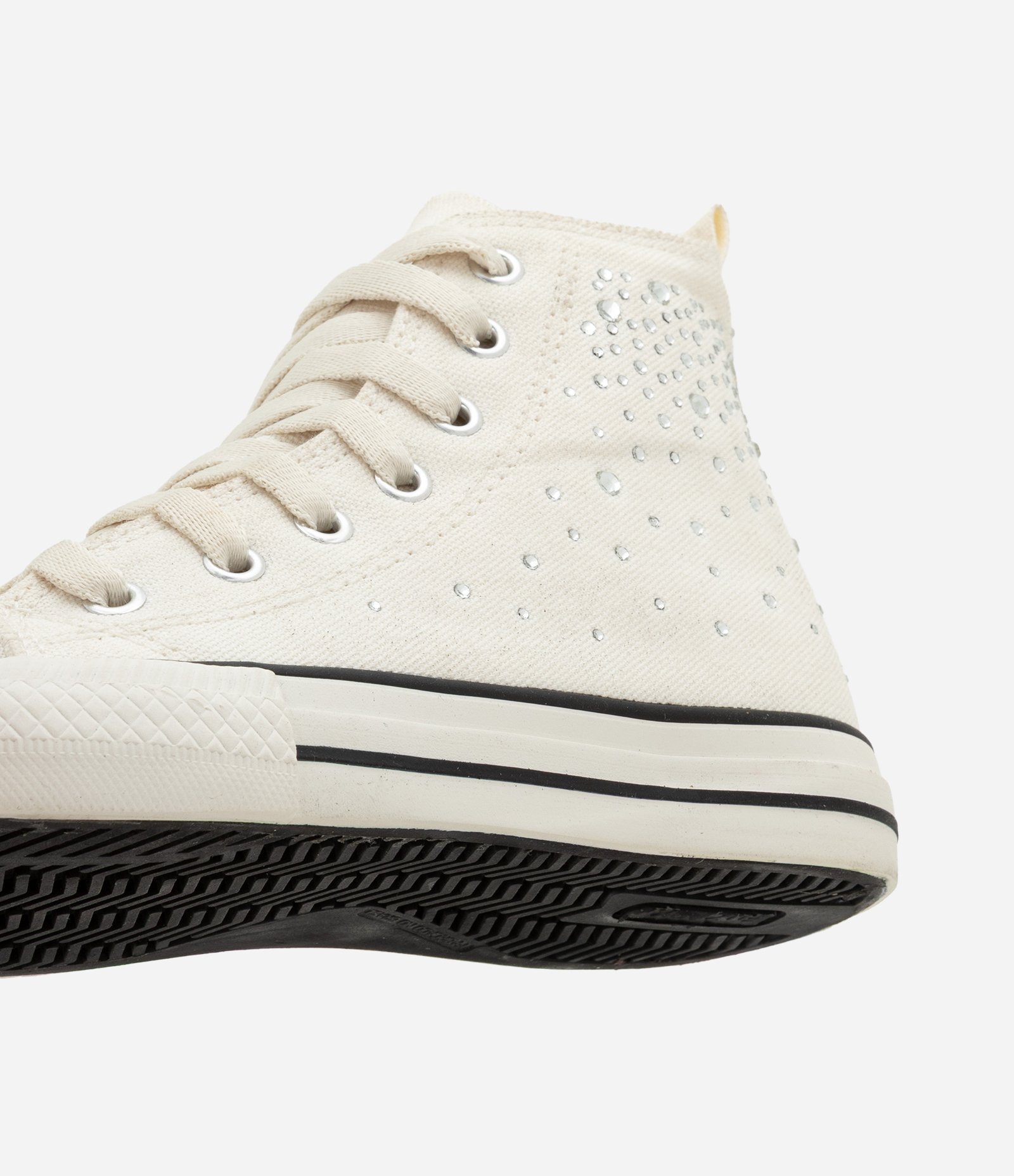 Tênis Infantil Abotinado com Aplicação de Strass - Tam 28 ao 34 Branco 3