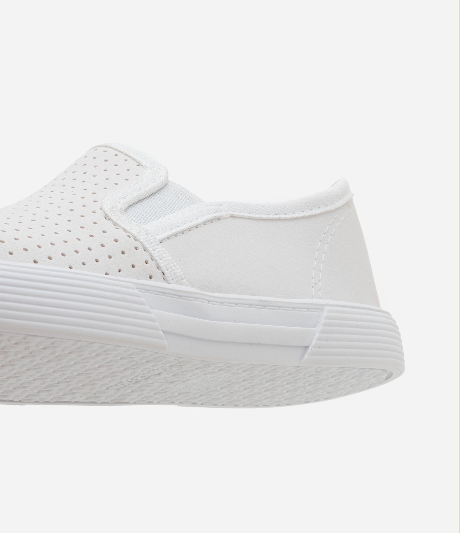 Tênis Infantil Slip On com Furinhos - Tam 20 ao 26 Branco 3