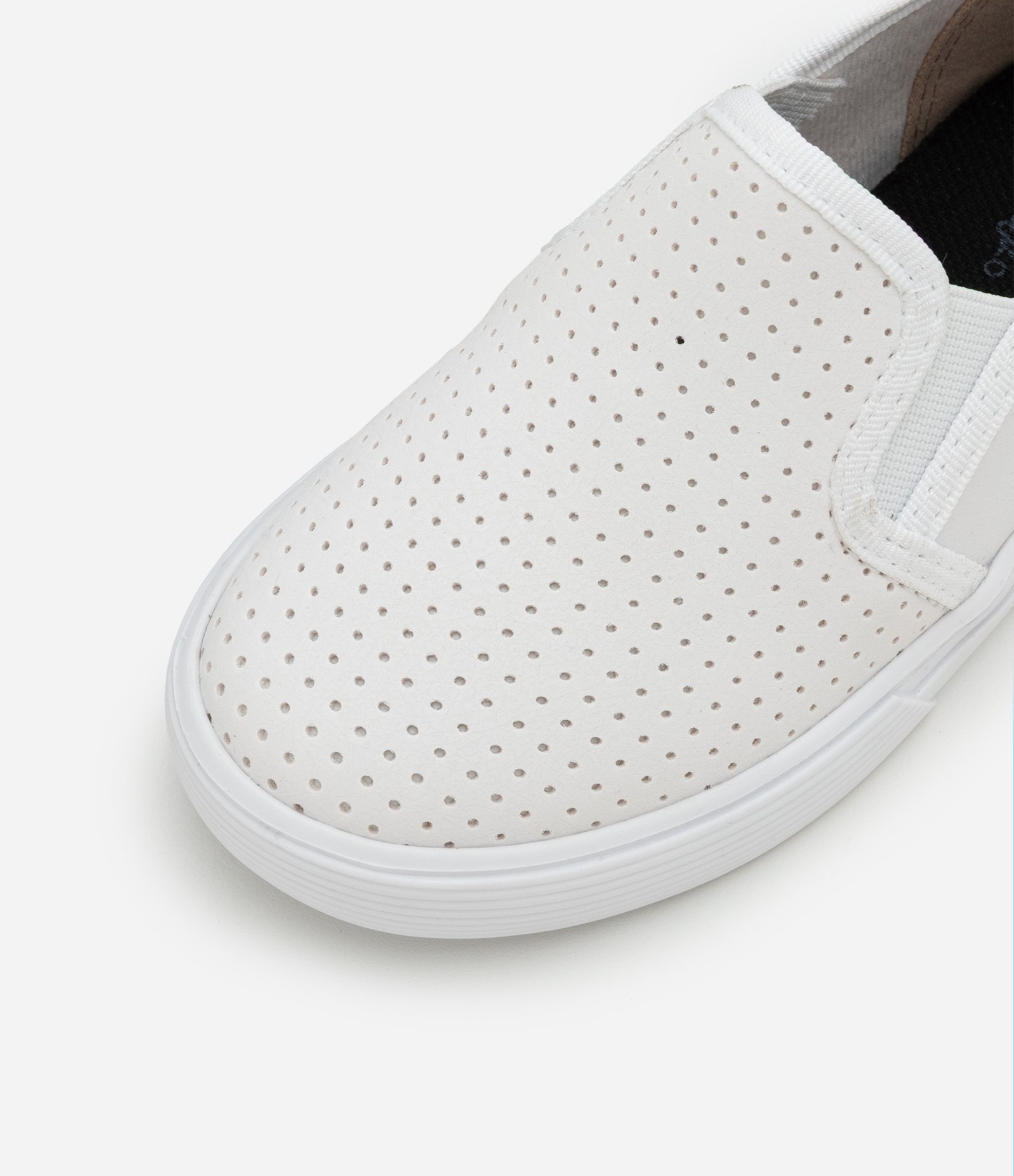 Tênis Infantil Slip On com Furinhos - Tam 20 ao 26 Branco 5