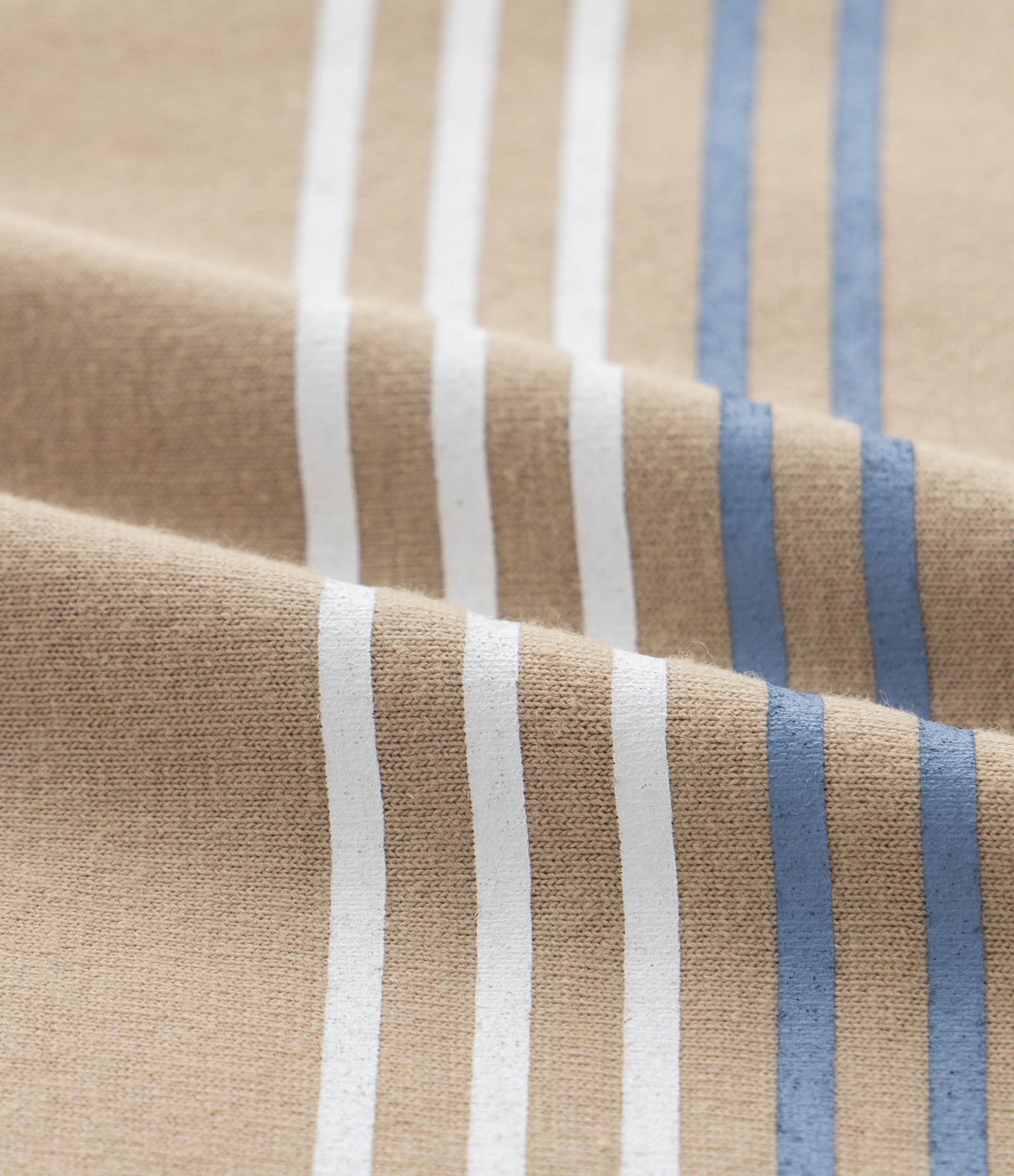 Regata Infantil com Estampa de Listras e Ondas - Tam 1 a 6 Anos Bege 3