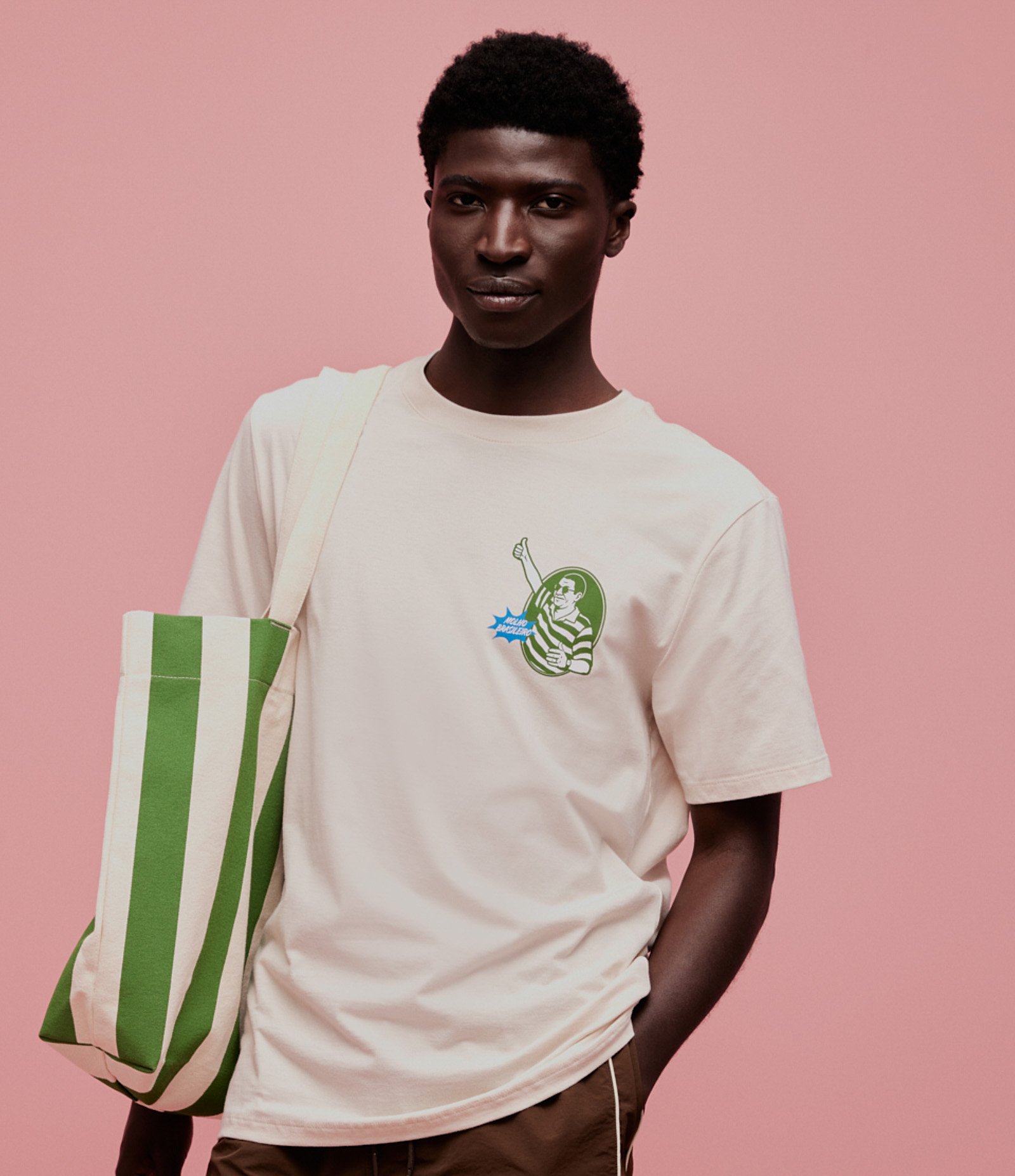 Camiseta Comfort em Meia Malha Zeca Pagodinho Molho Brasileiro Bege 1