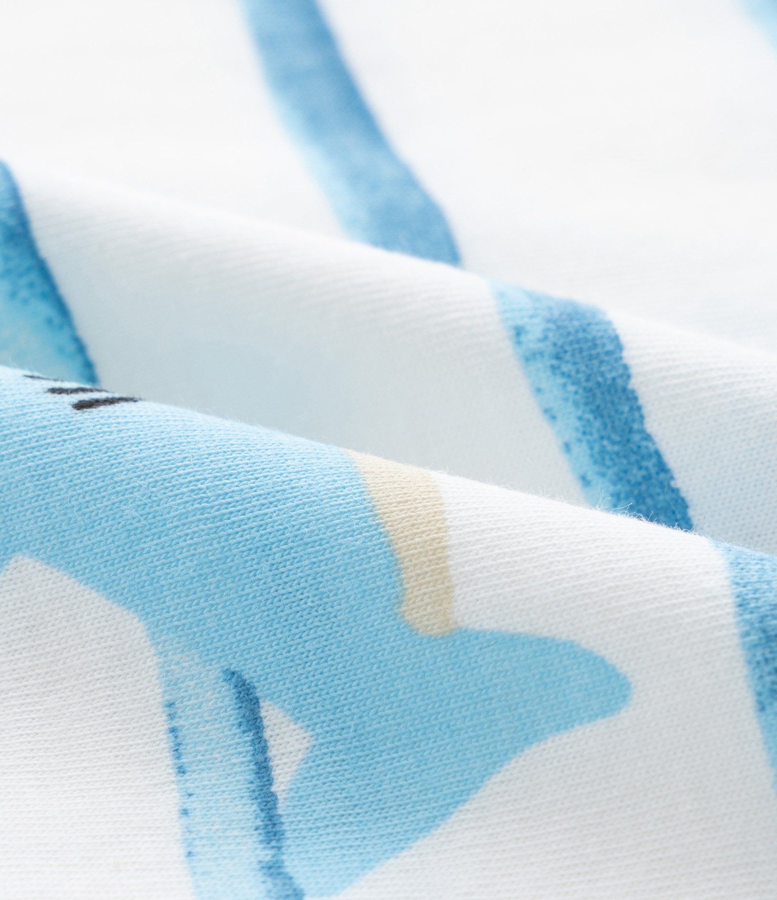 Camiseta Infantil com Estampa de Listras Fundo do Mar - Tam 1 a 6 Anos Branco/Azul 4