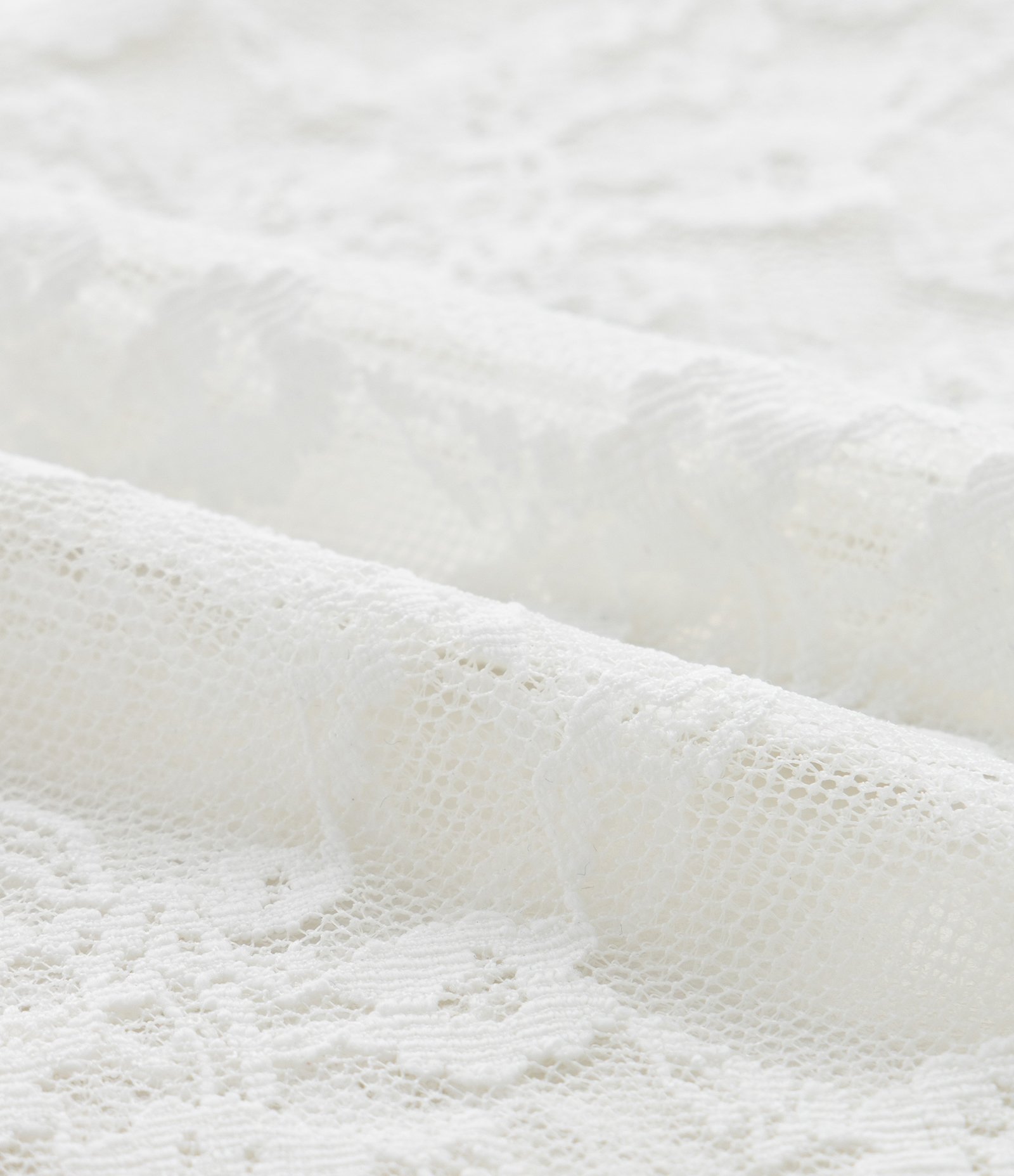 Blusa Infantil em Tule Rendado - Tam 7 a 14 Anos Branco 4