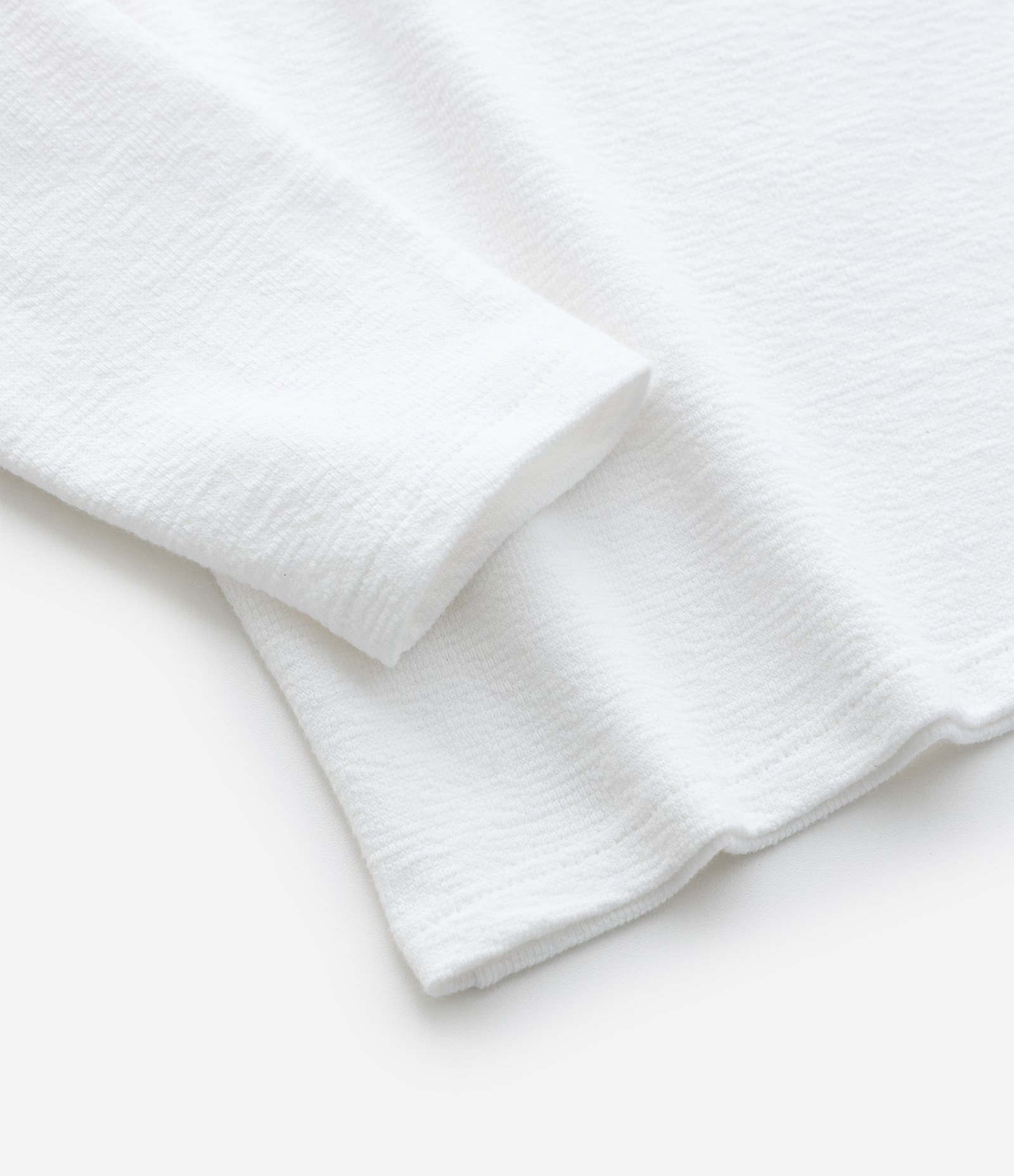 Camiseta Infantil Texturizada com Botão na Manga - Tam 1 a 6 Anos Branco 4