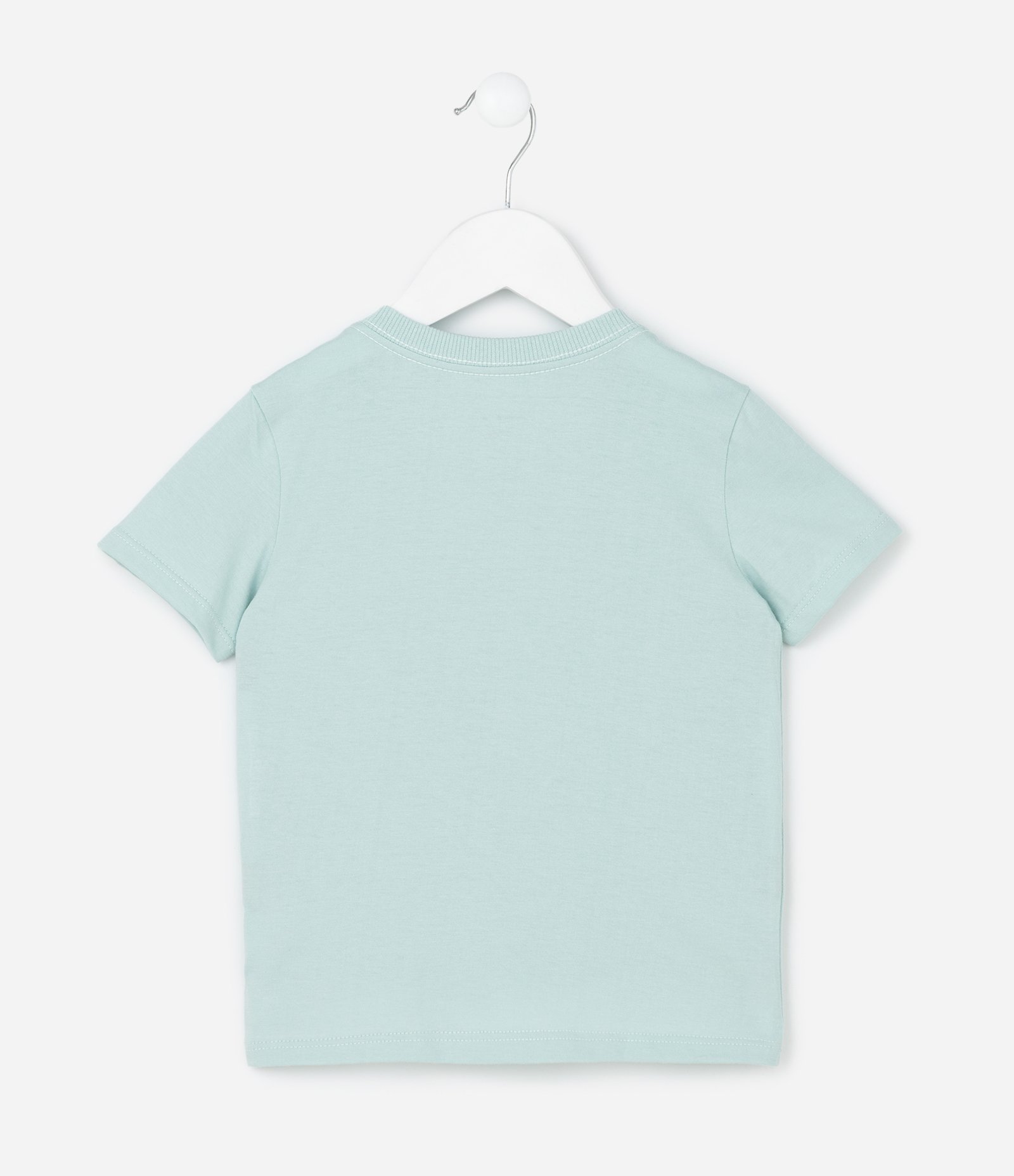 Camiseta Infantil com Bolso Estampado de Tubarão - Tam 1 a 6 Anos Verde 2