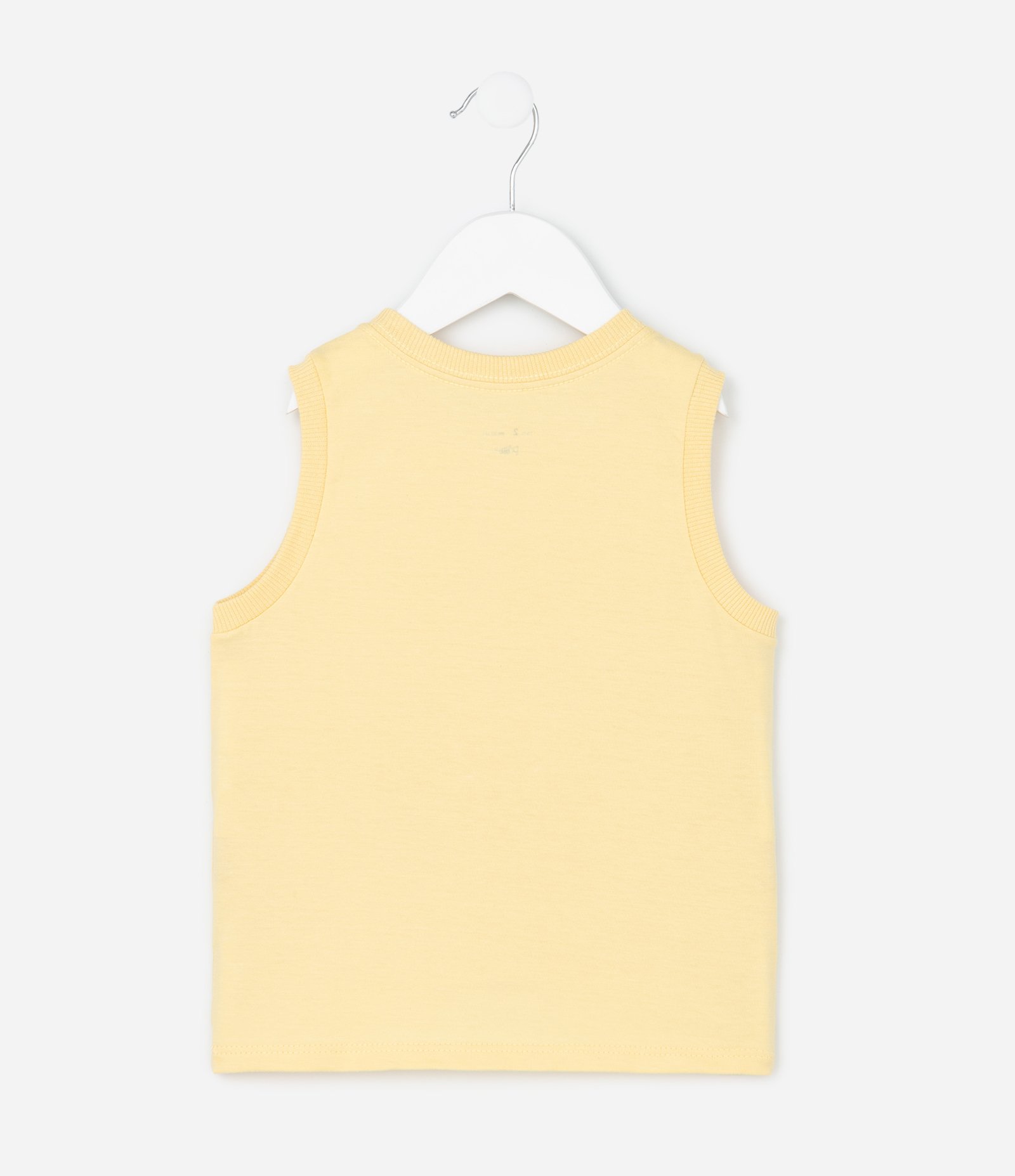 Regata Infantil com Estampa de Selos Tropicais - Tam 1 a 6 Anos Amarelo 2