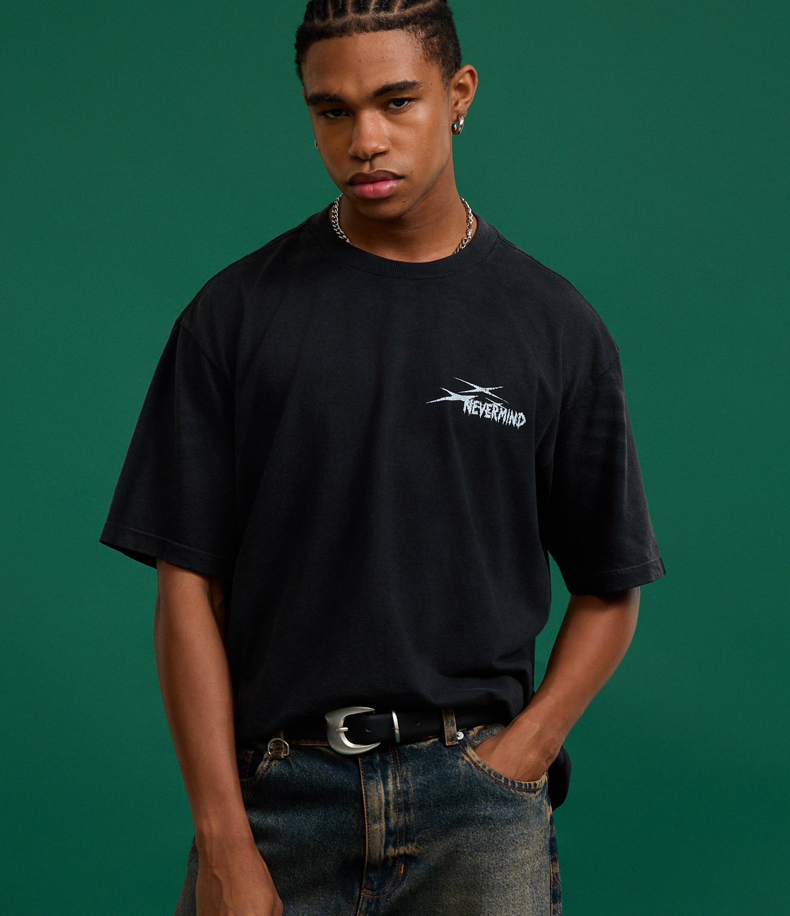 Camiseta Boxy em Algodão Estonado com Estampa Savage Squad Preto 5