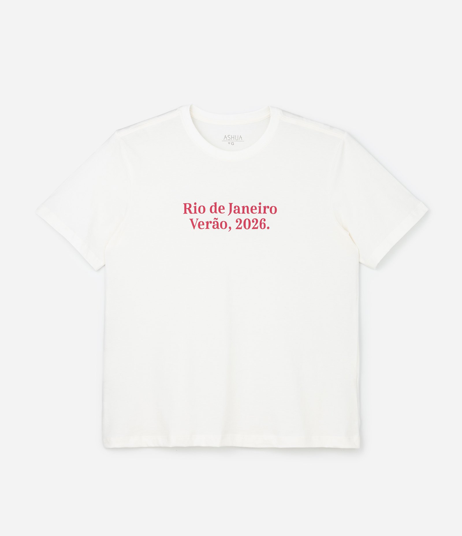 Camiseta Alongada em Algodão com Estampa Rio de Janeiro 2026 Curve & Plus Size Branco 3