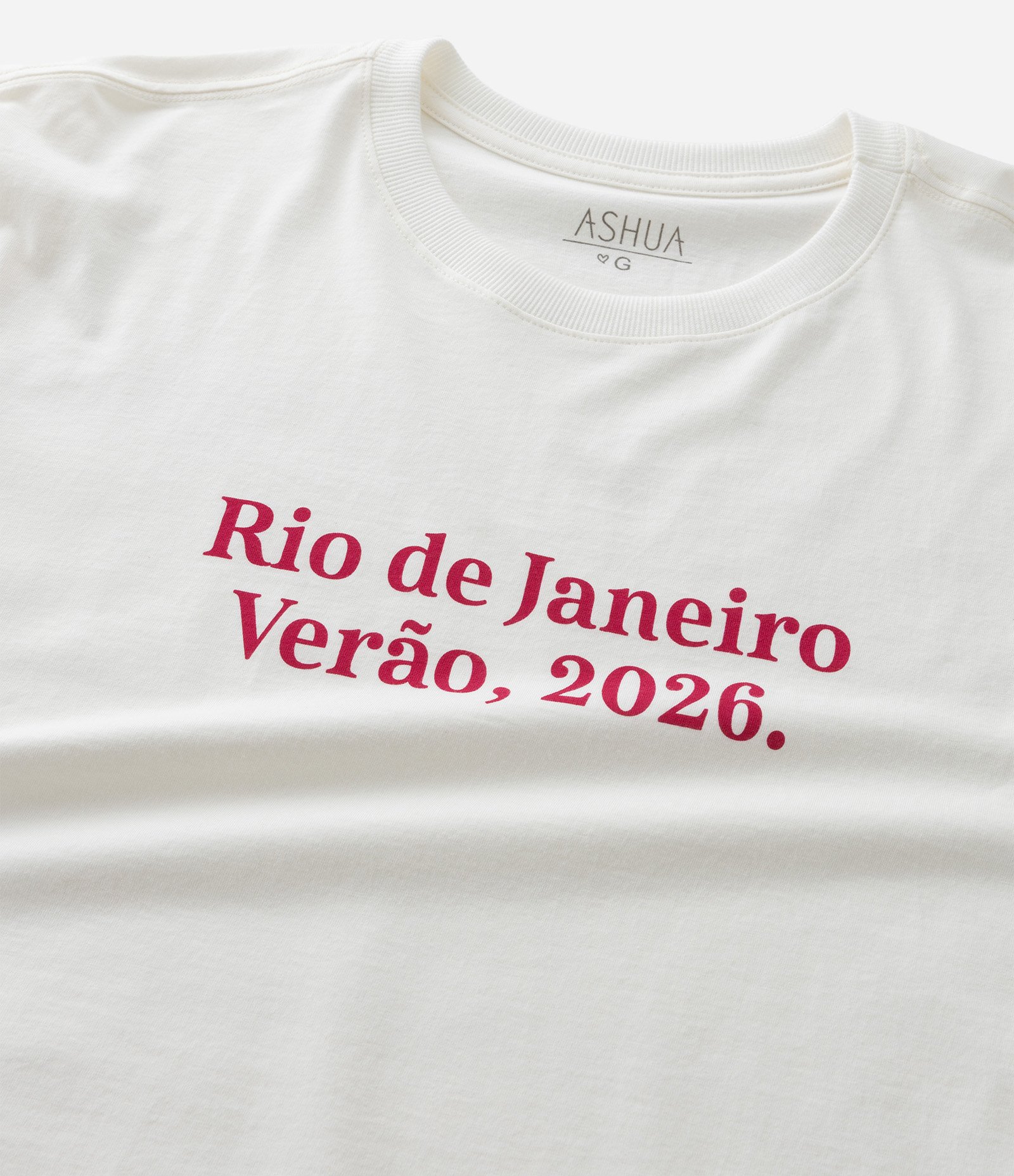 Camiseta Alongada em Algodão com Estampa Rio de Janeiro 2026 Curve & Plus Size Branco 7