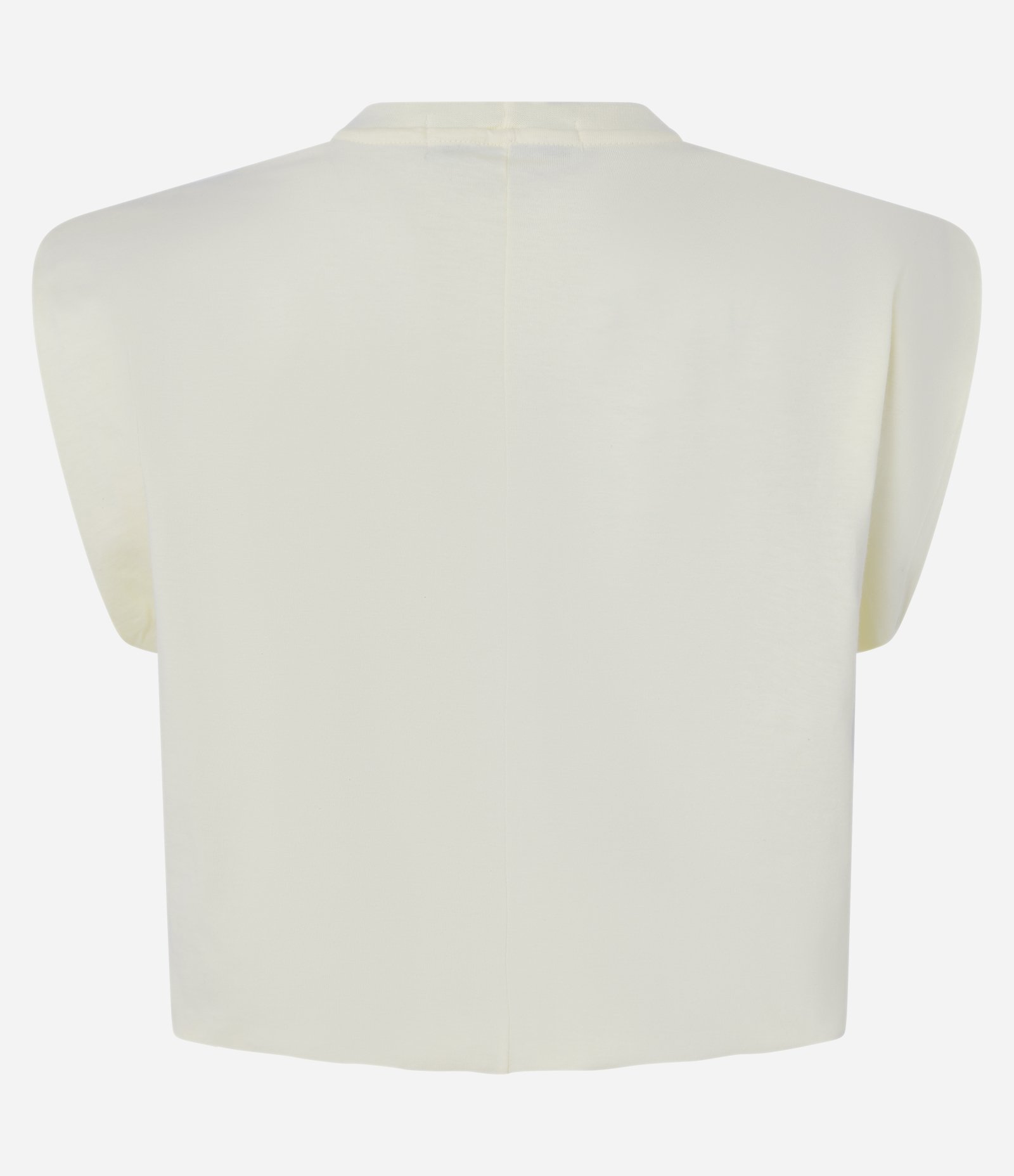 Blusa Muscle Tee em Algodão Sem Manga com Elástico na Barra Amarelo 5