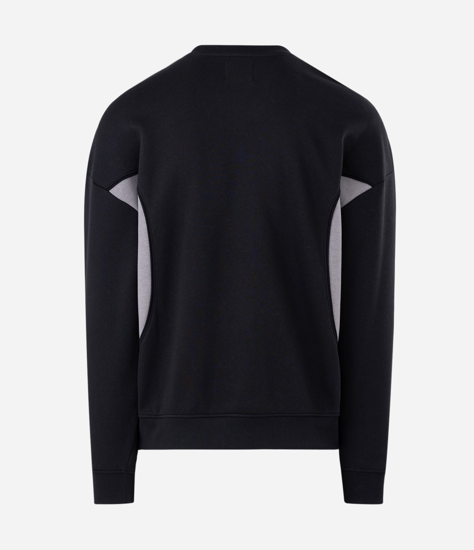 Casaco Masculino Moletom Unruled com Painéis Contrastantes Preto 5