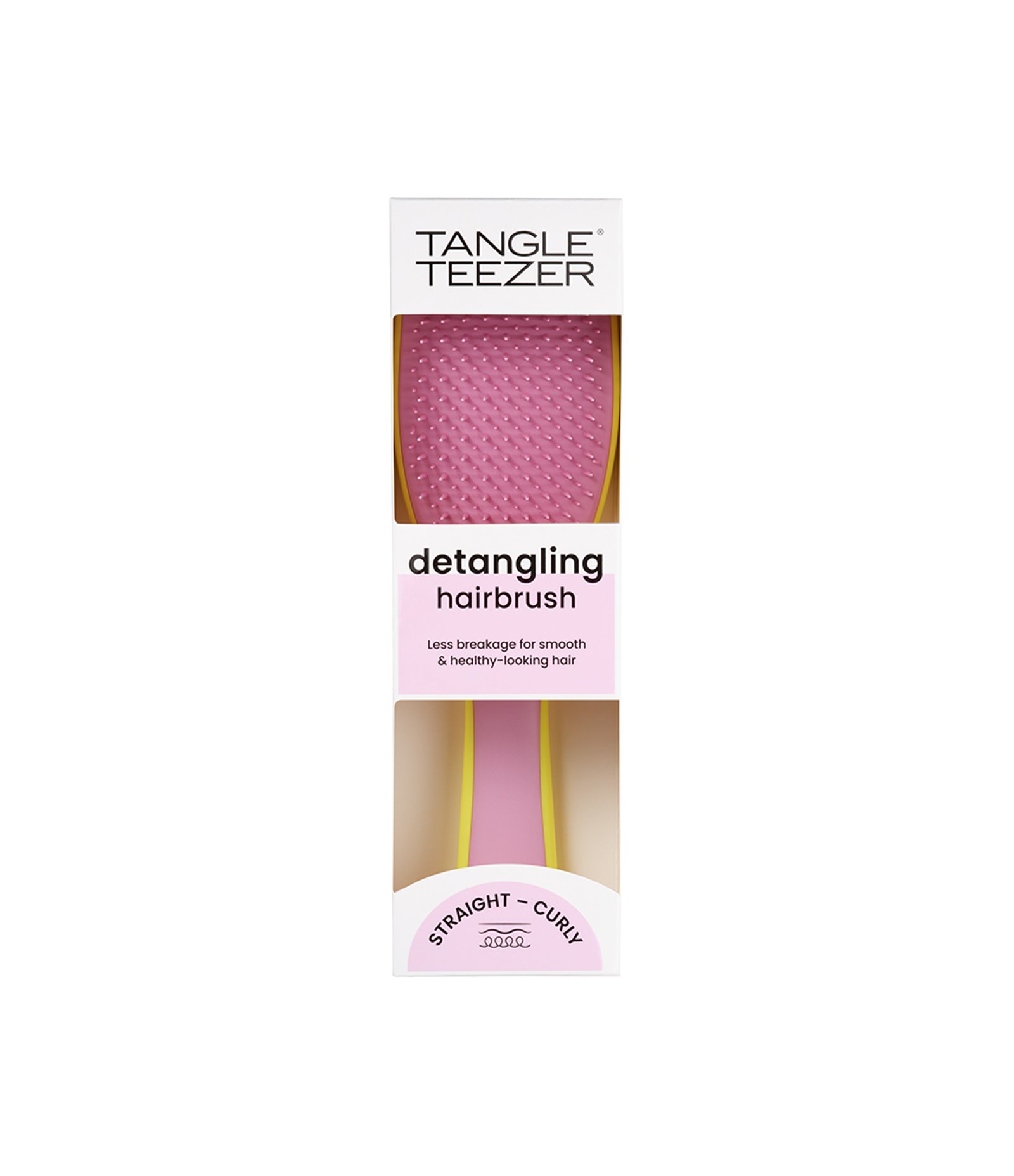 Escova de Cabelo The Ultimate Detangler Exclusivo 2 Rosa e Amarelo Tangle Teezer U 4