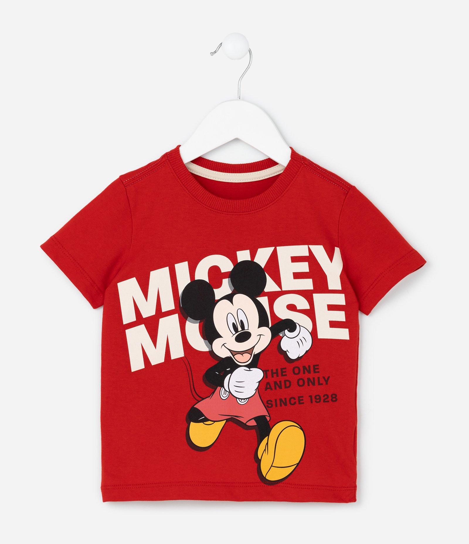 Camiseta Infantil com Estampa do Mickey Mouse - Tam 1 a 5 anos Vermelho 1