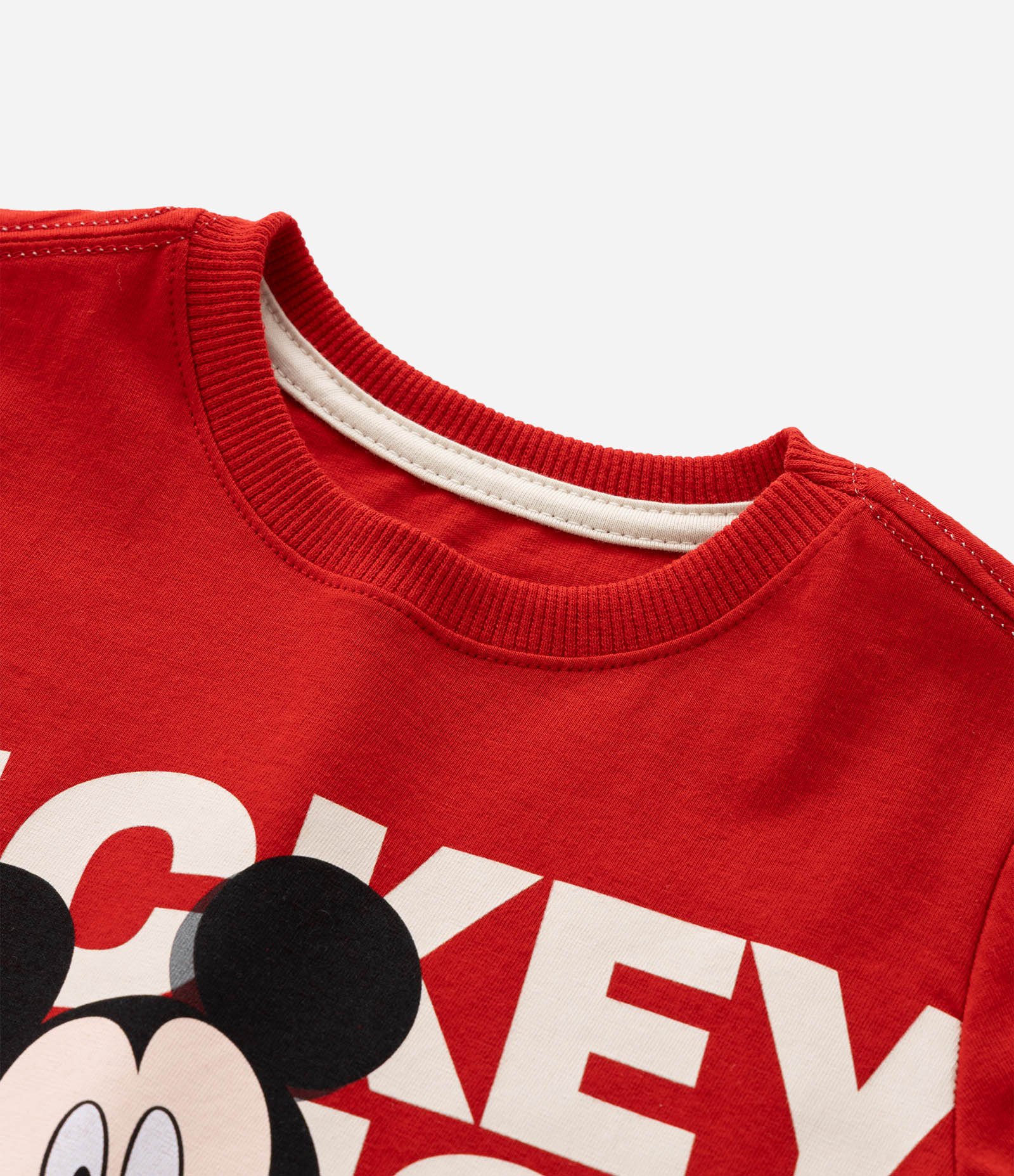 Camiseta Infantil com Estampa do Mickey Mouse - Tam 1 a 5 anos Vermelho 4