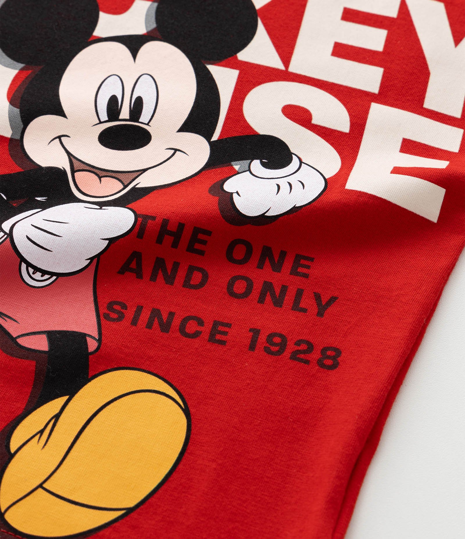 Camiseta Infantil com Estampa do Mickey Mouse - Tam 1 a 5 anos Vermelho 5