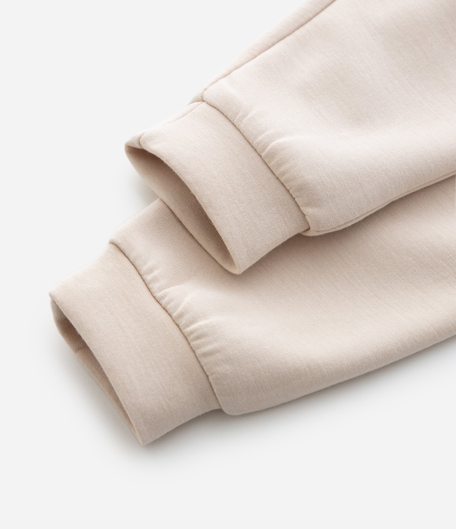 Calça Infantil Jogger em Modal - Tam RN a 18 Meses Bege 5