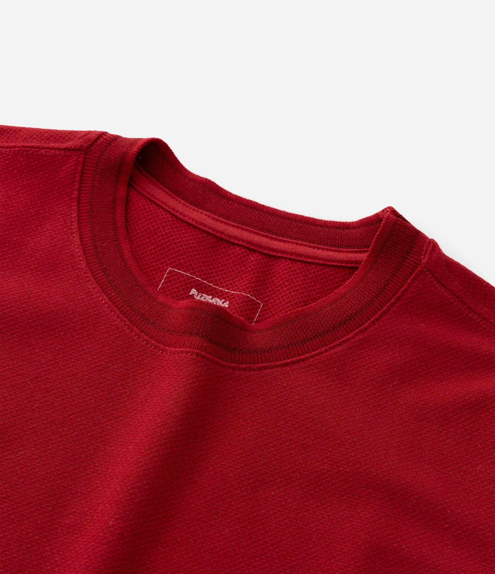 Camiseta Infantil Texturizada com Viés Contrastantes - 5 a 14 Anos Vermelho 3