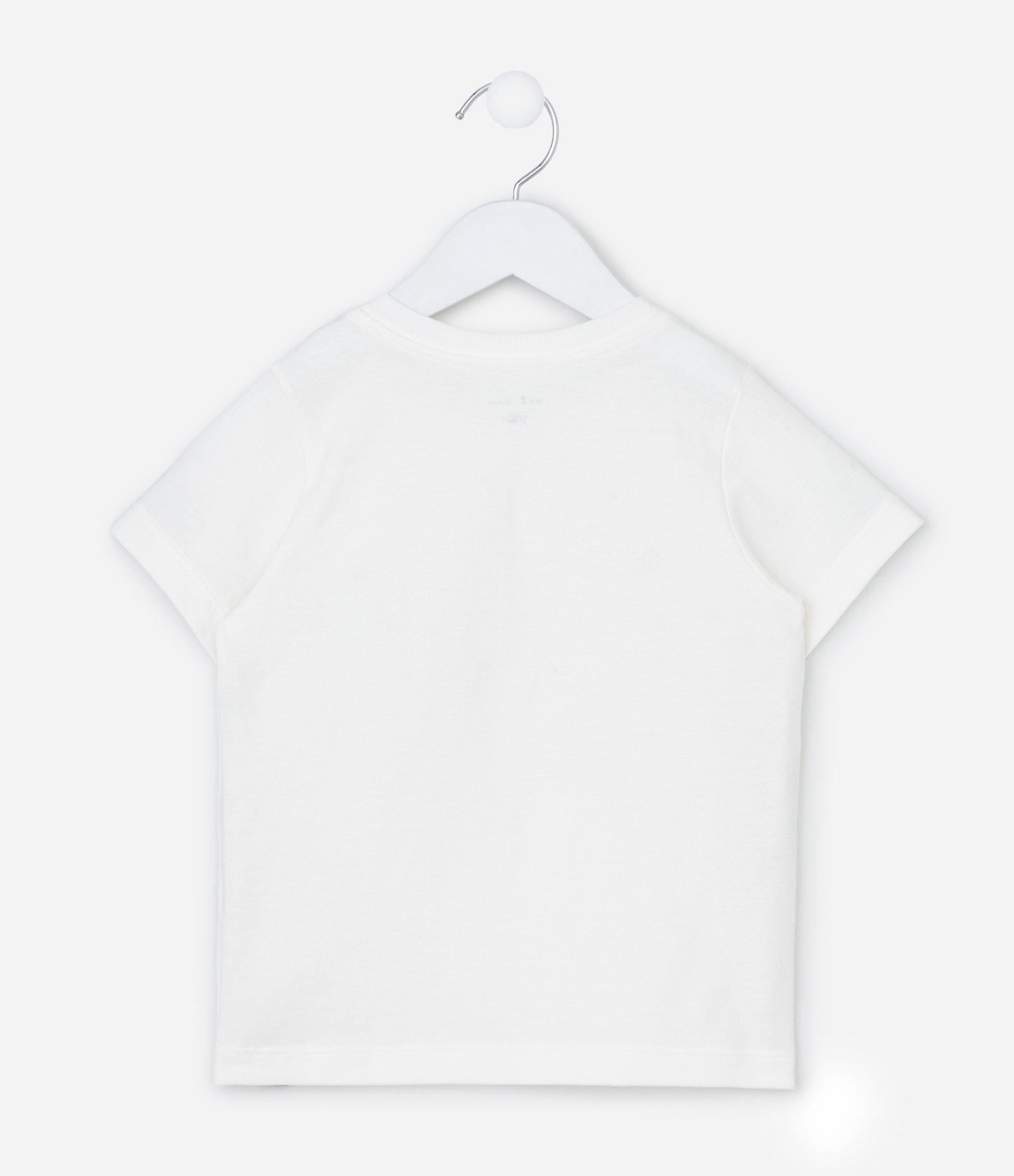 Camiseta Infantil com Estampa de Dinos - Tam 1 a 6 Anos Branco 2