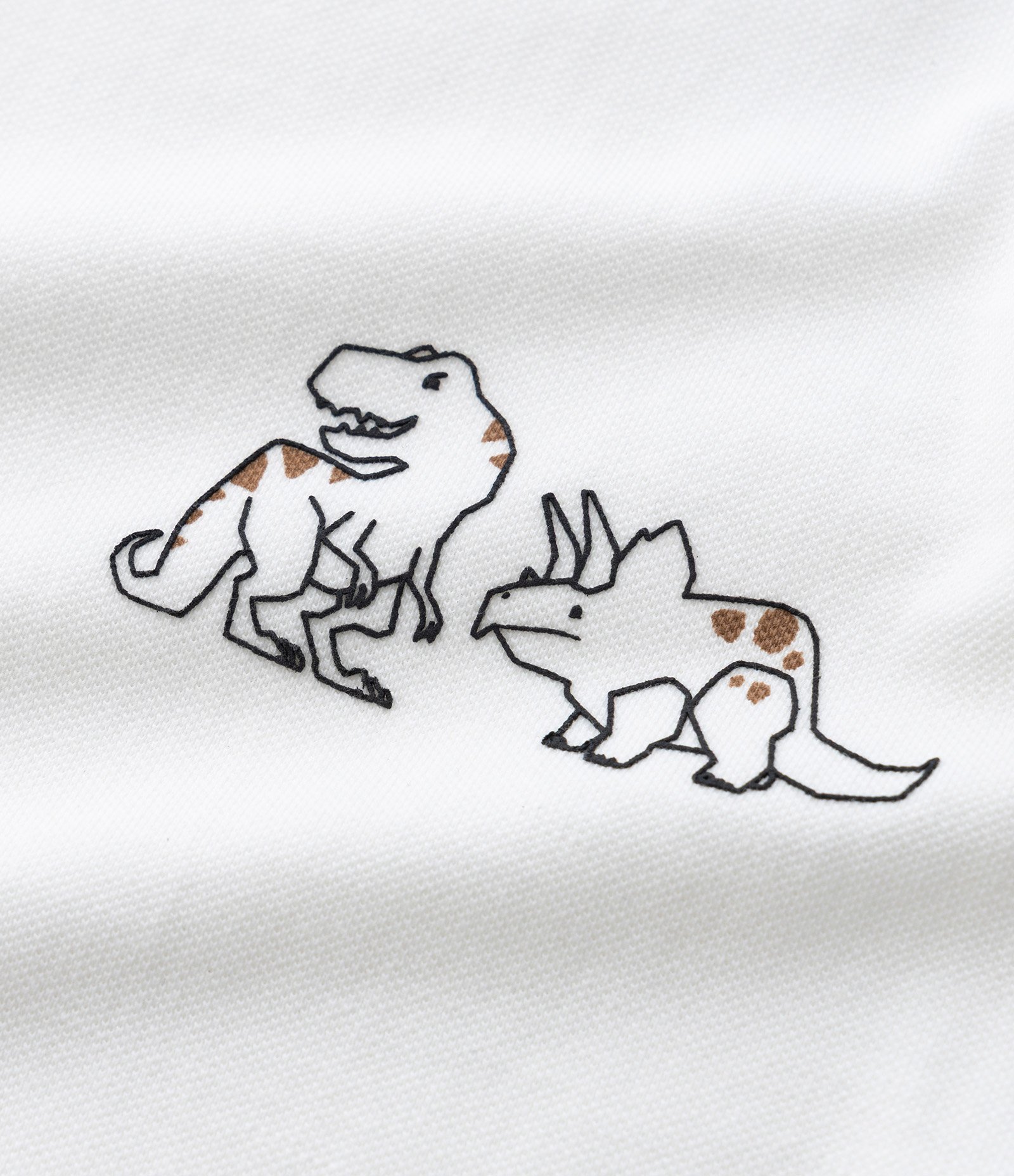 Camiseta Infantil com Estampa de Dinos - Tam 1 a 6 Anos Branco 6