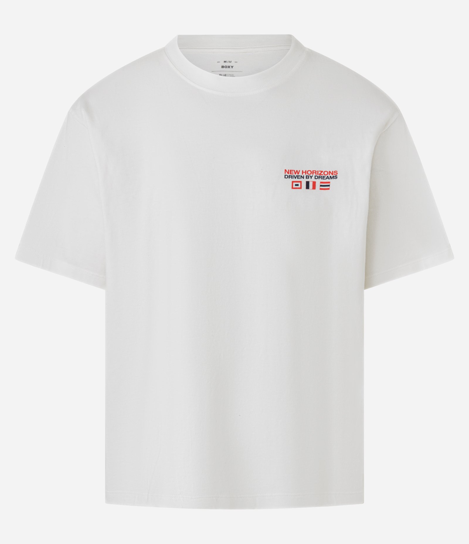 Camiseta Boxy em Malhão com Estampa Frente e Costas de Barco Branco 5