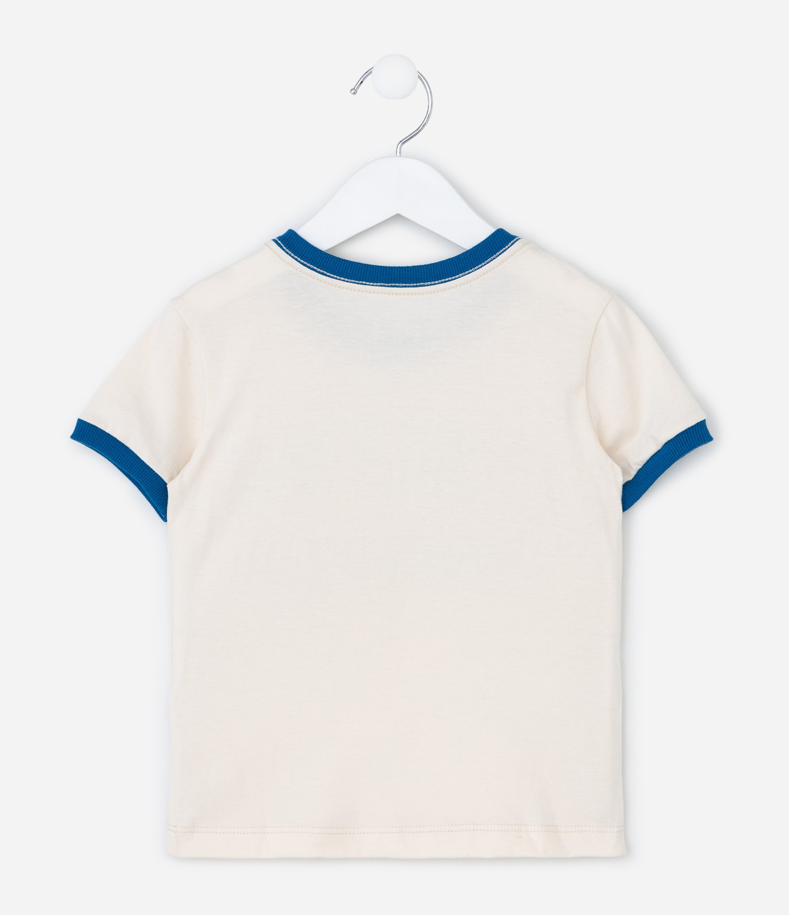 Camiseta Infantil em Algodão com Estampa Lettering Italy - Tam 1 a 6 Anos Bege 2