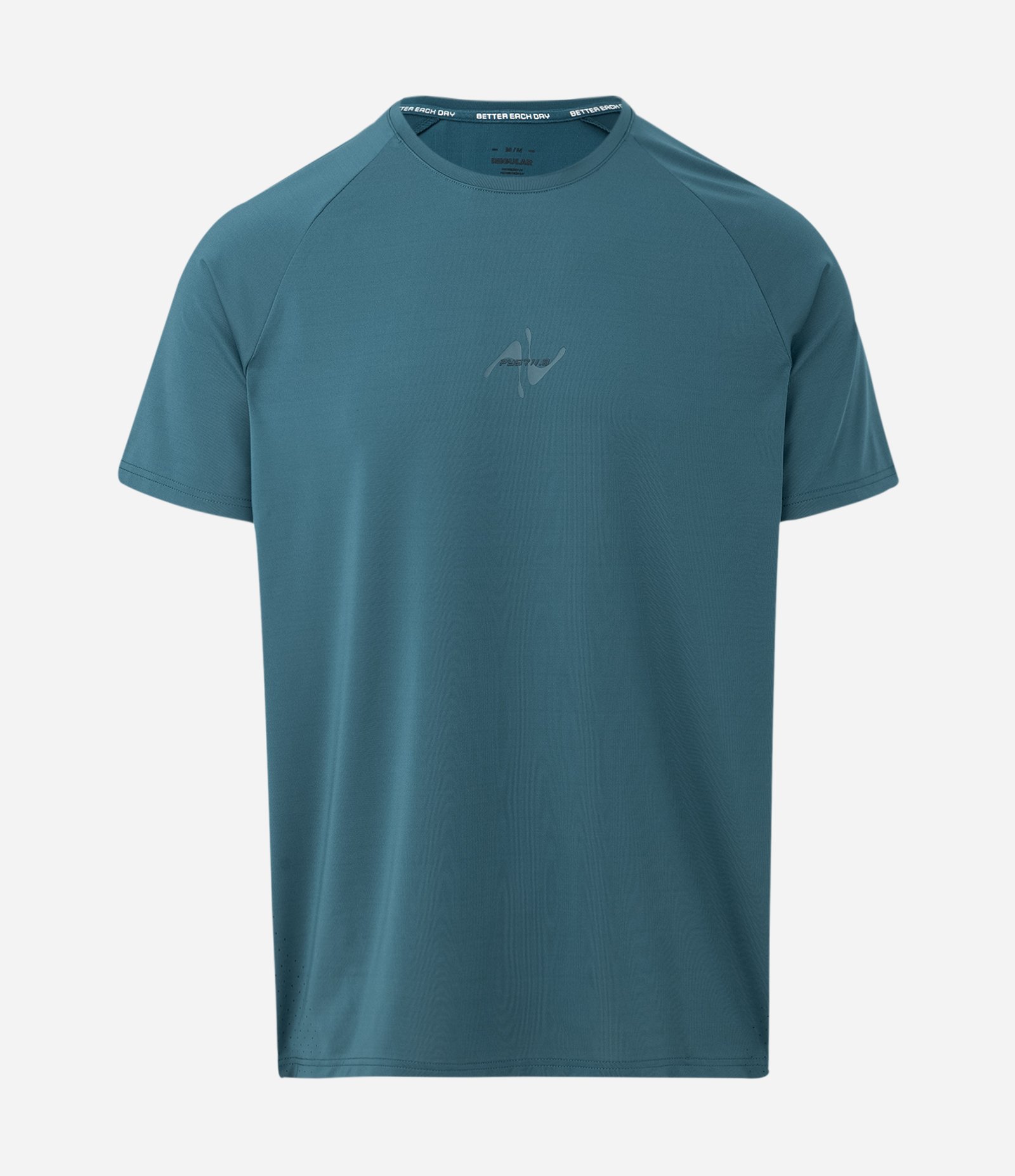 Camiseta Esportiva com Tecnologia Dry e Laser Cut Azul 5