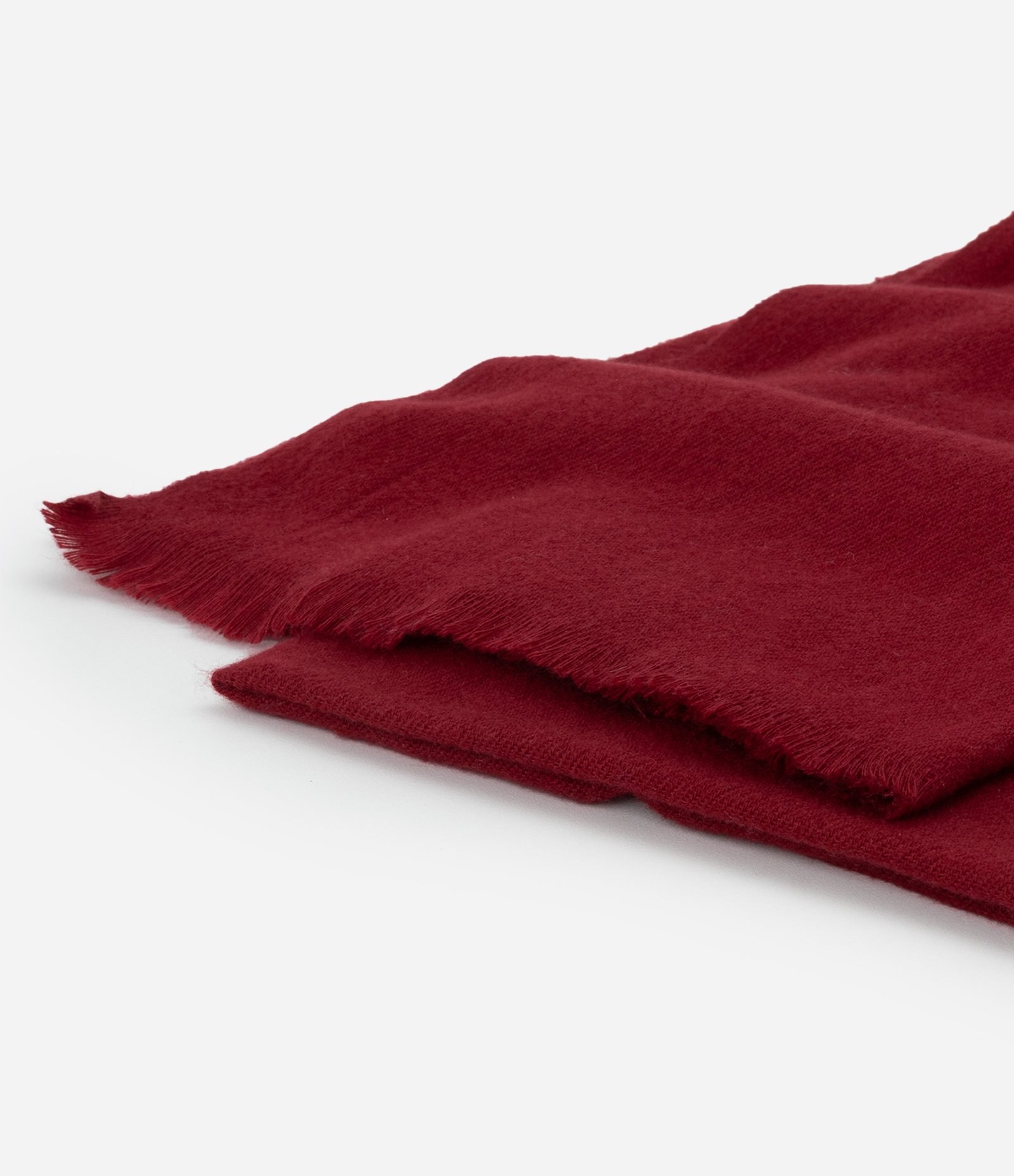 Cachecol em Flanela com Barra Desfiada Vermelho 5