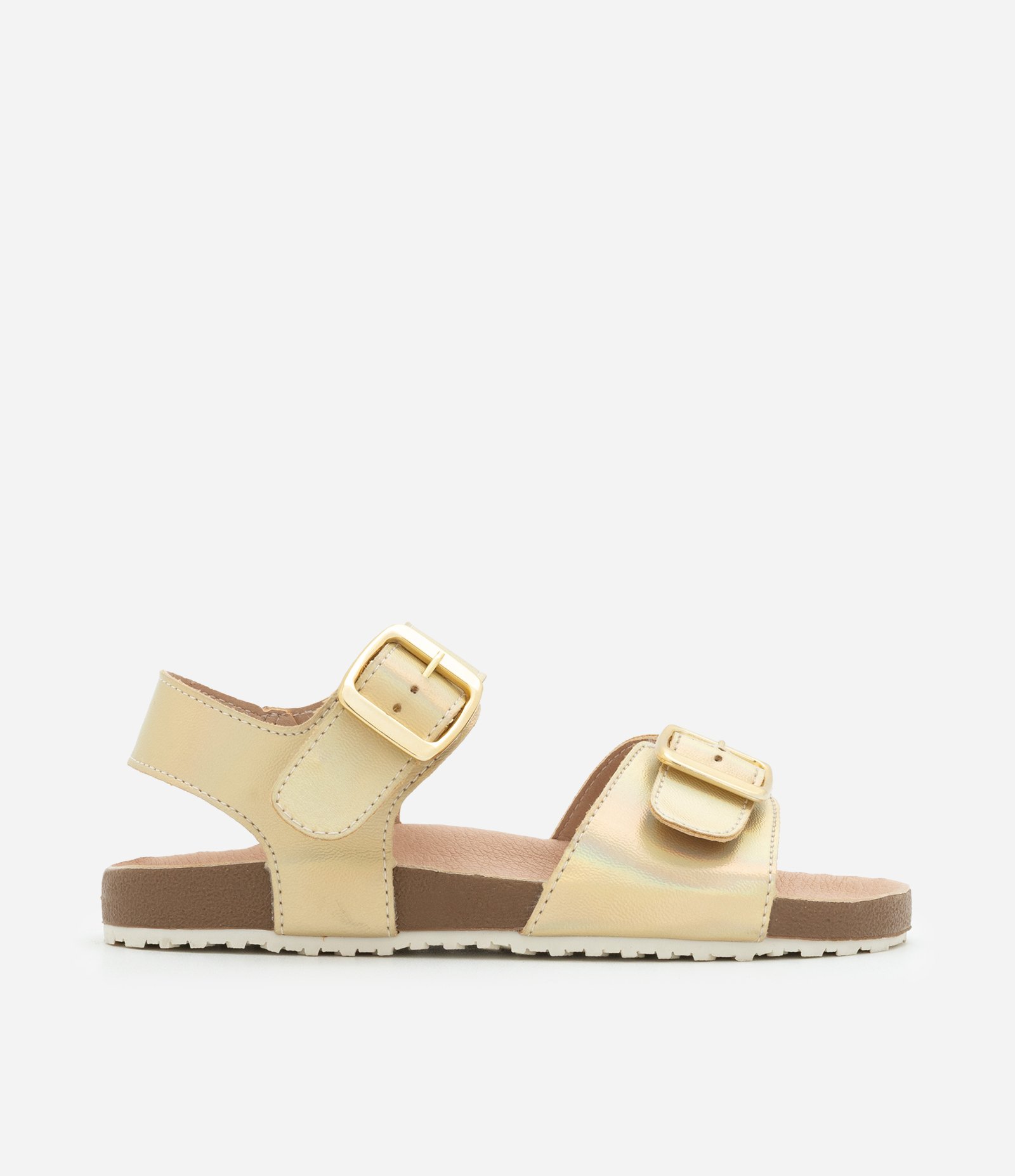 Sandália em PU Infantil com Fechamento por Fivelas - Tam 28 ao 33 Dourado 5