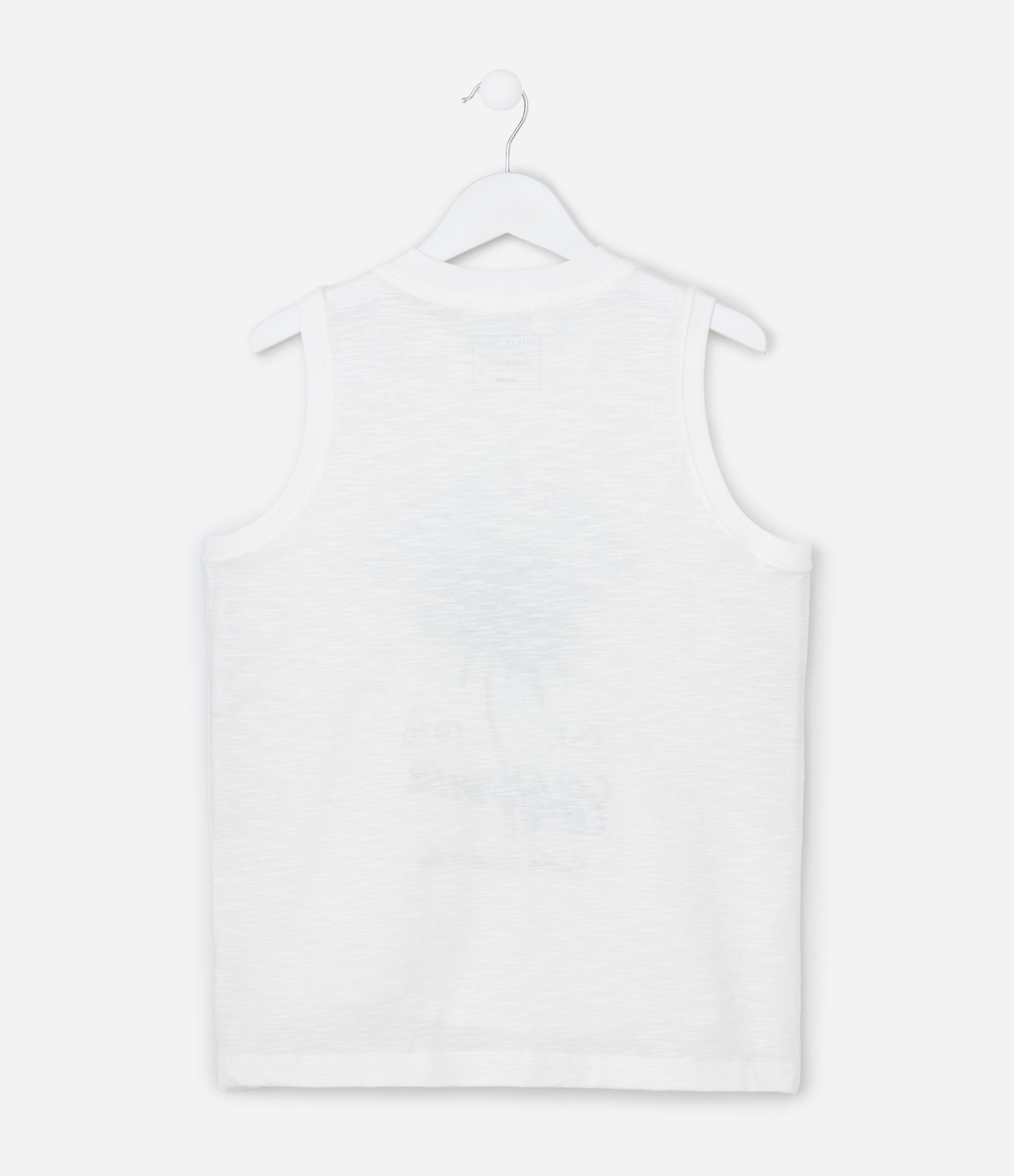 Regata Infantil com Estampa de Coqueiro - Tam 5 a 14 Anos Branco 2