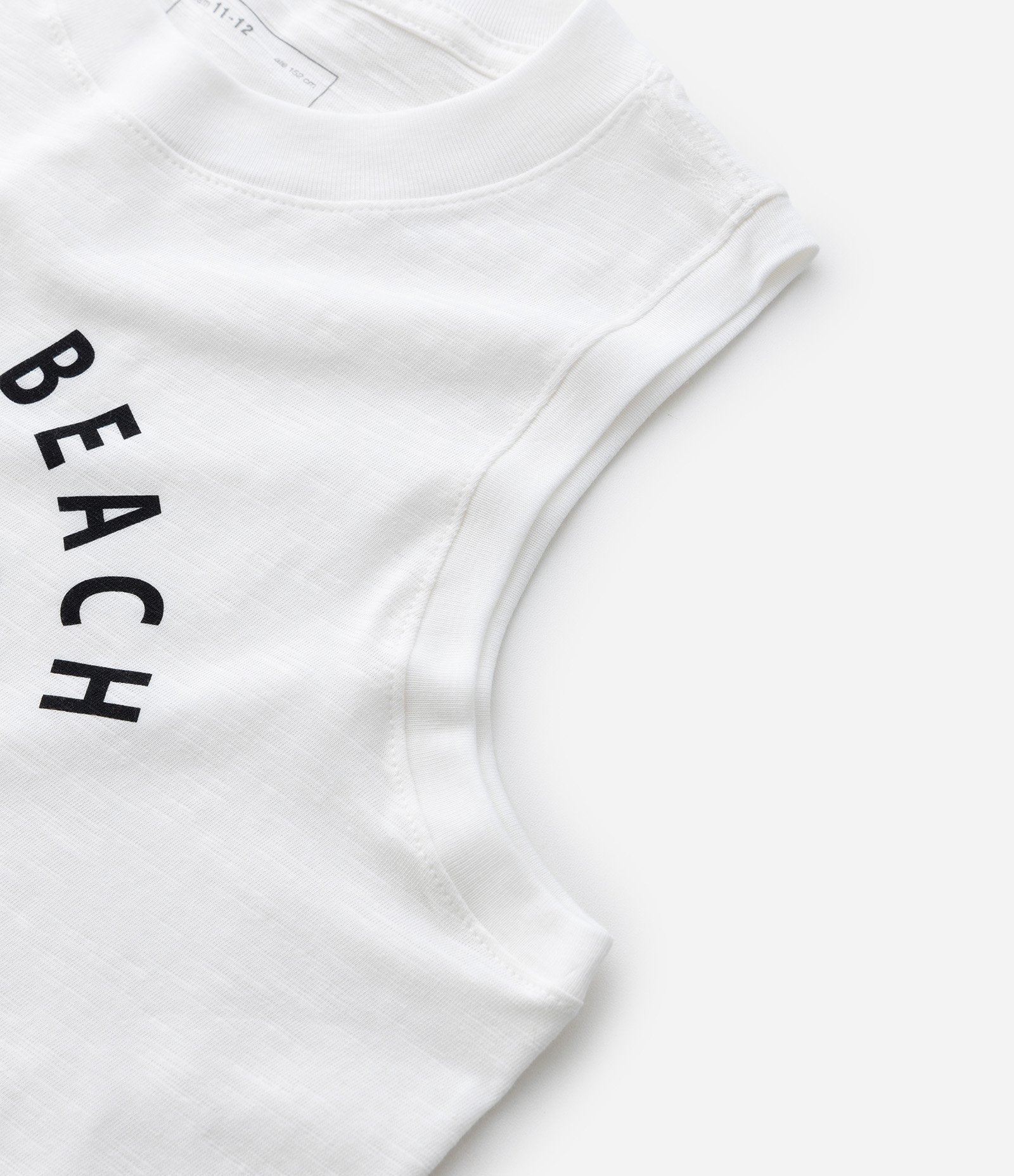 Regata Infantil com Estampa de Coqueiro - Tam 5 a 14 Anos Branco 4