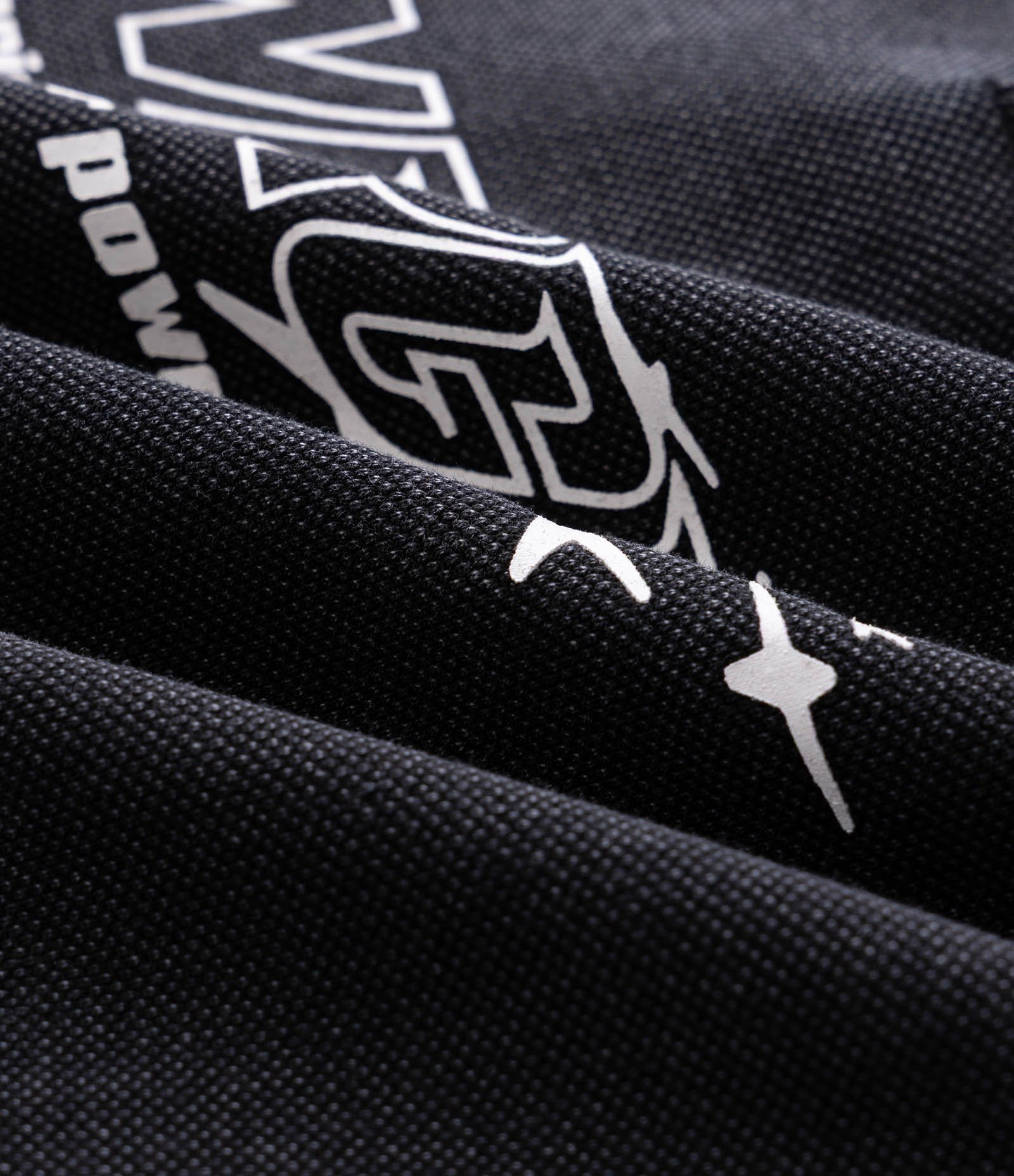 Camiseta Overboxy em Piquet com Gola Polo e Lettering Energy Preto 7