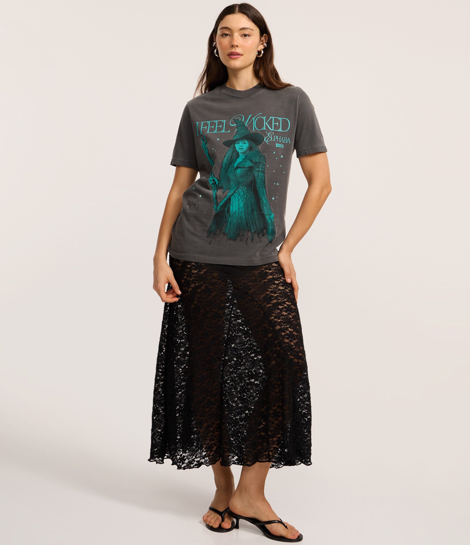 Camiseta T-Shirt em Algodão com Estampa Wicked Estonada Preto 2