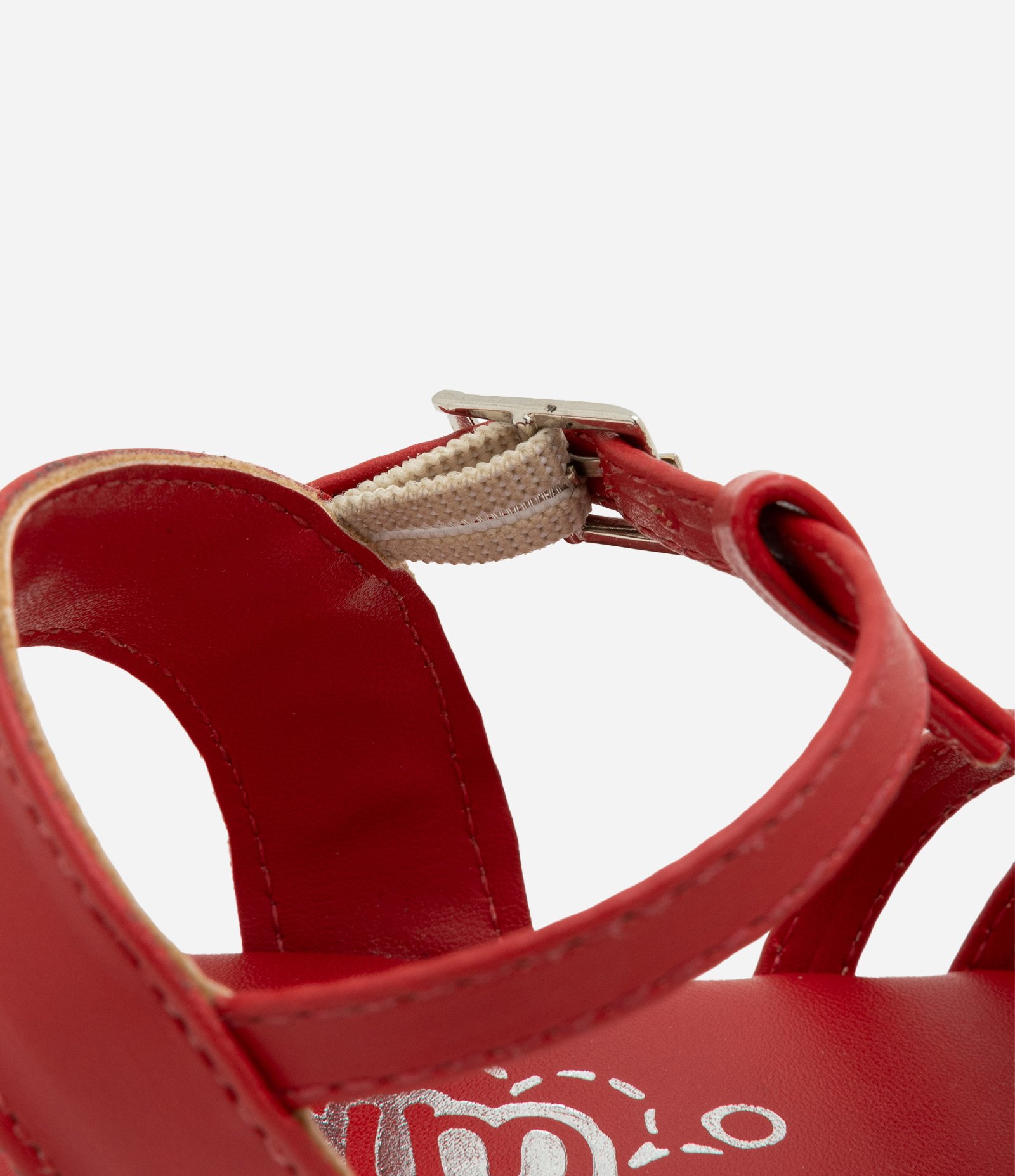 Sandália Infantil Rasteira em PU com Laço Aplicada - Tam 20 ao 24 Vermelho 5