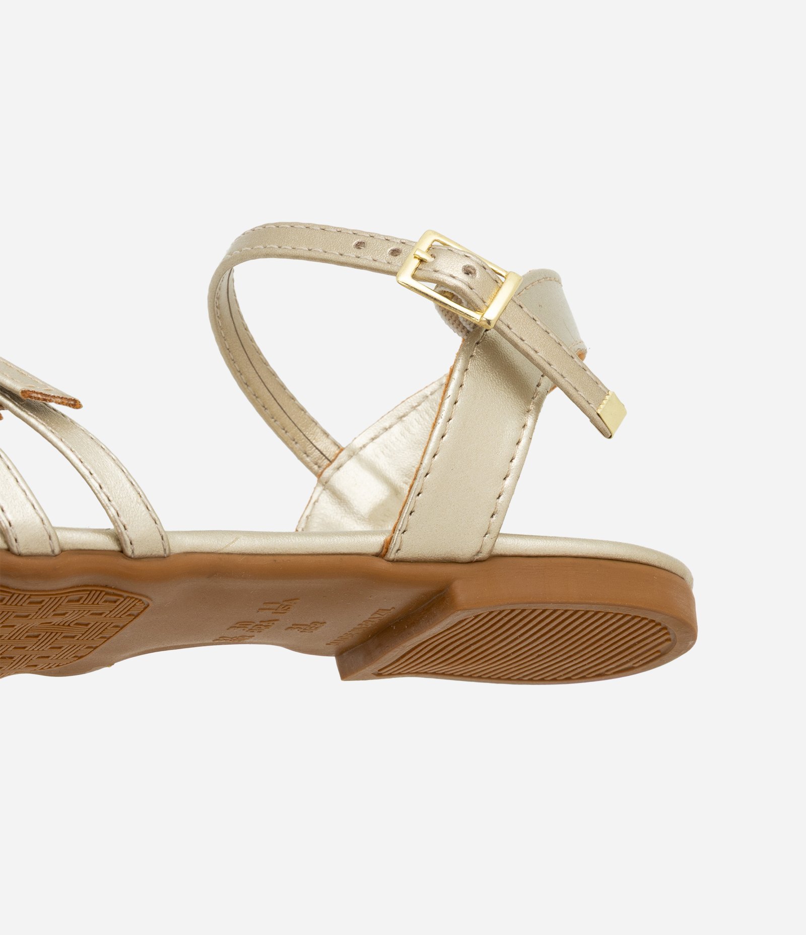 Sandália Infantil em PU com Tiras - Tam 28 ao 33 Dourado 5